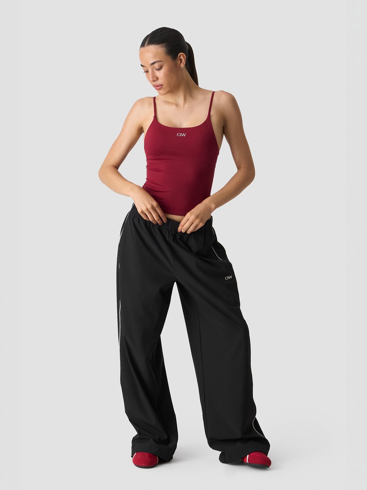 ICIW Contrast Pants Black