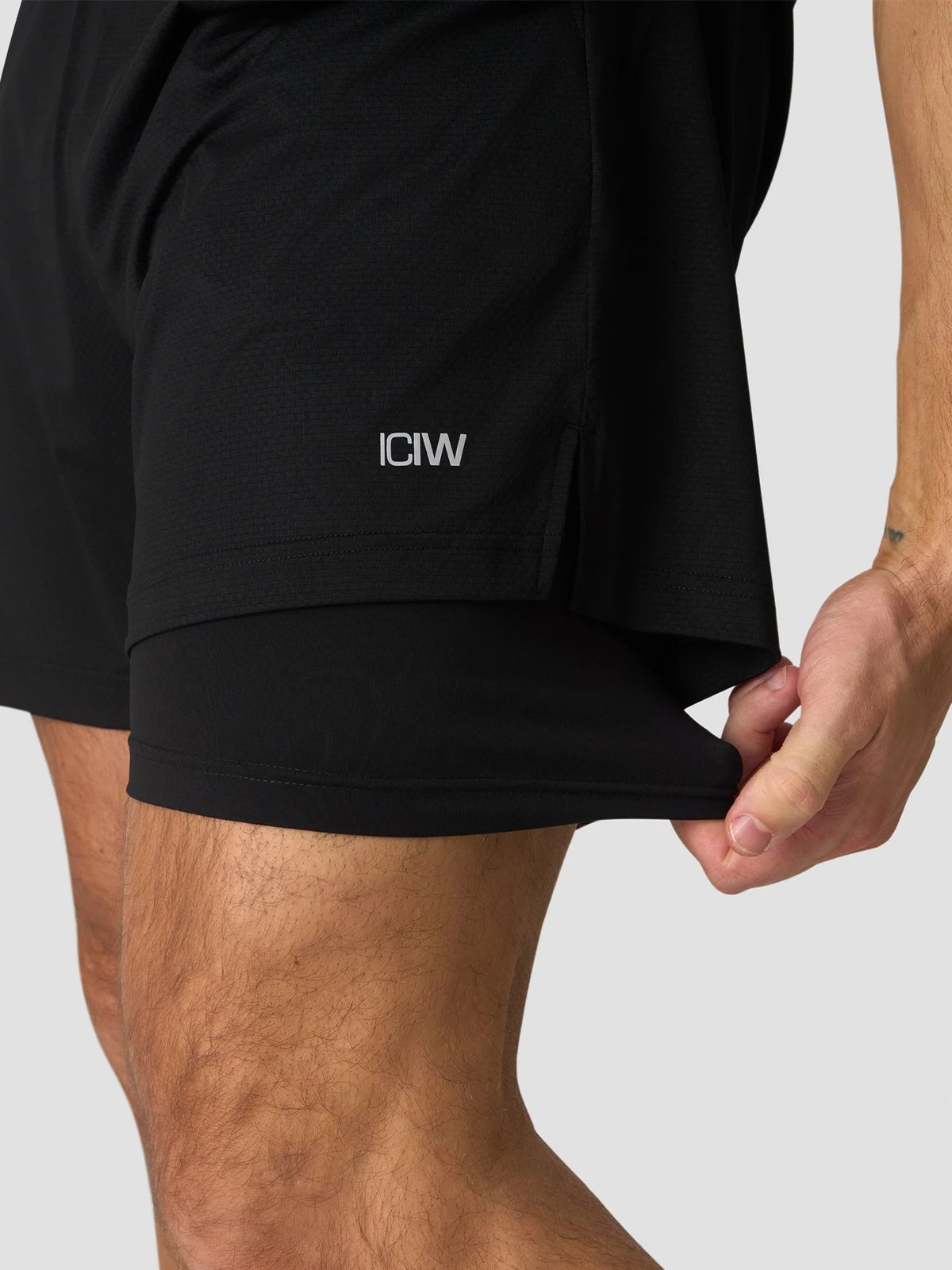 ICIW Stride 2in1 Shorts 2.0 Black