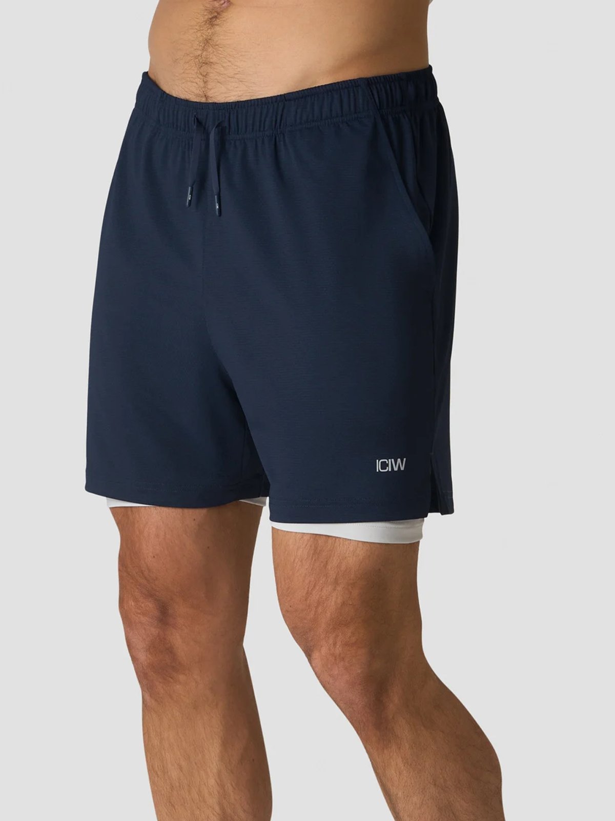 ICIW Stride 2in1 Shorts 2.0 Navy Blue / Light Grey