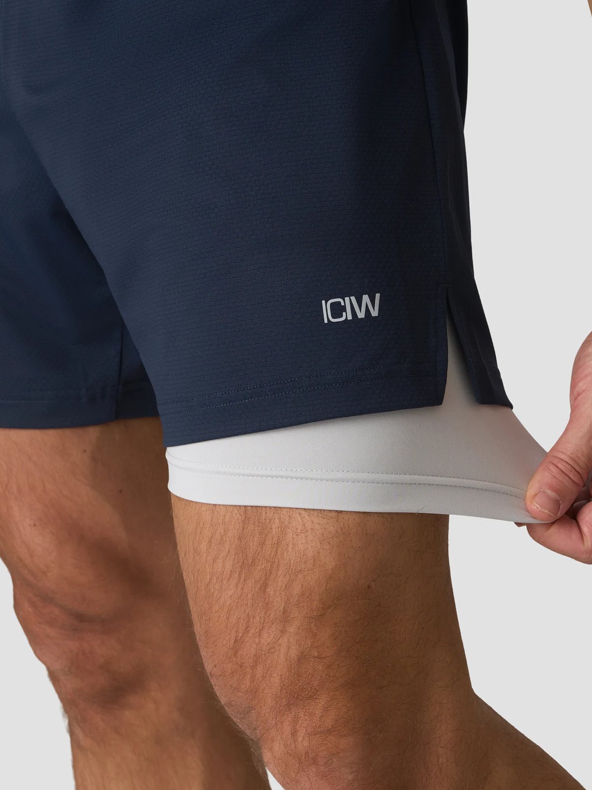ICIW Stride 2in1 Shorts 2.0 Navy Blue / Light Grey