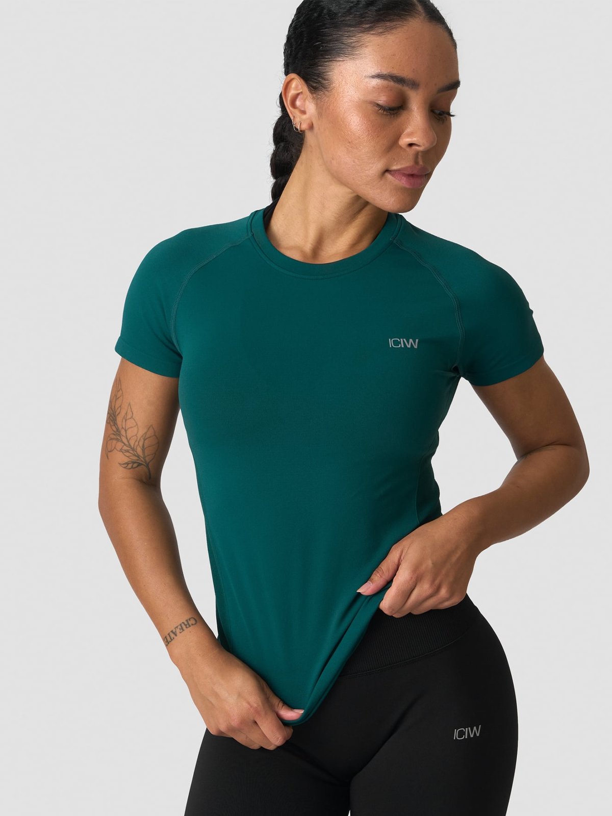 ICIW Define Seamless T-Shirt Petrol Green