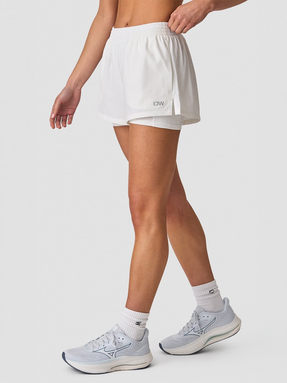 ICIW Mirage Cardio 2-in-1 Shorts White Snow