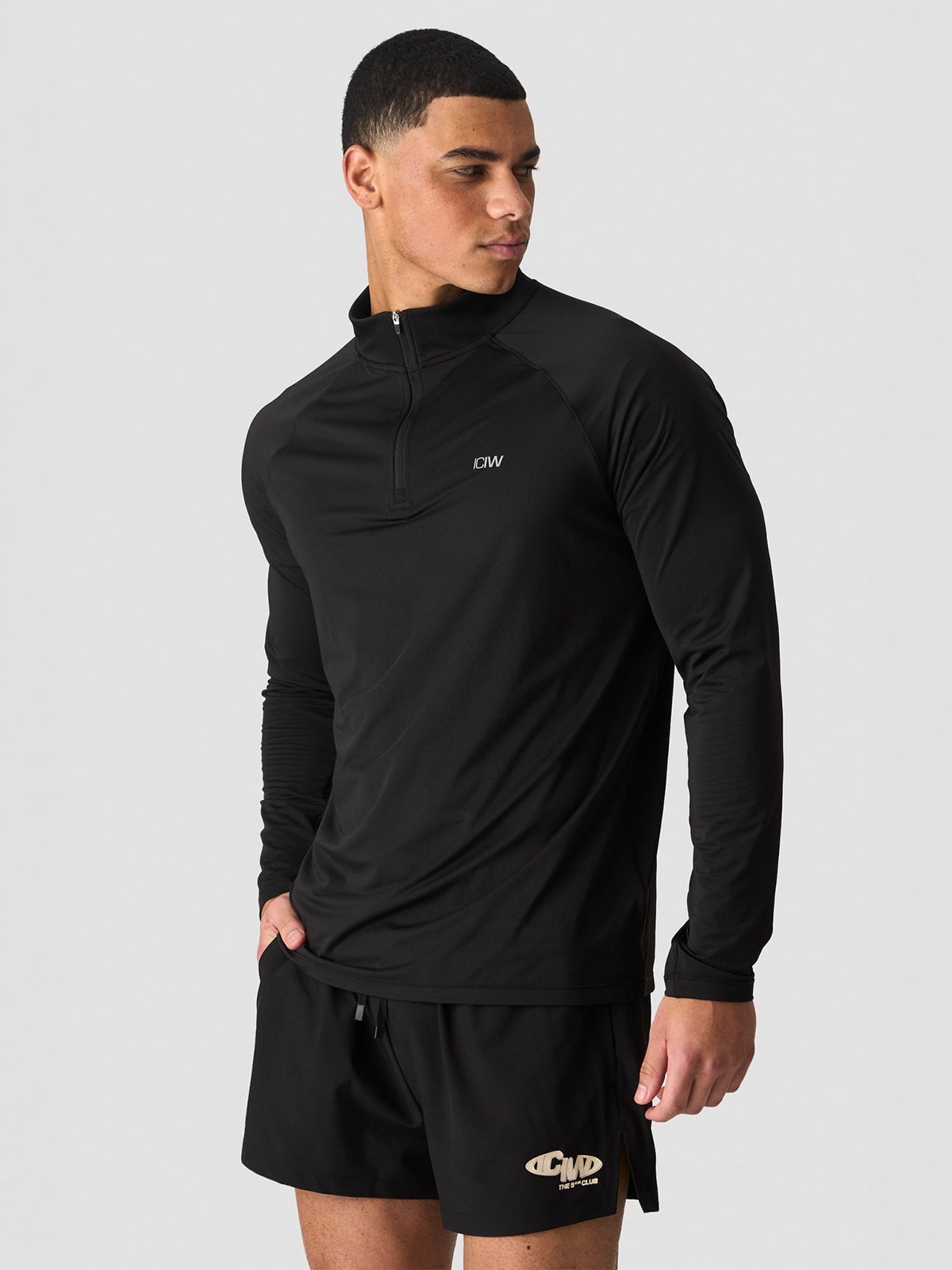 ICIW Mirage 1/4 Zip Long Sleeve Black