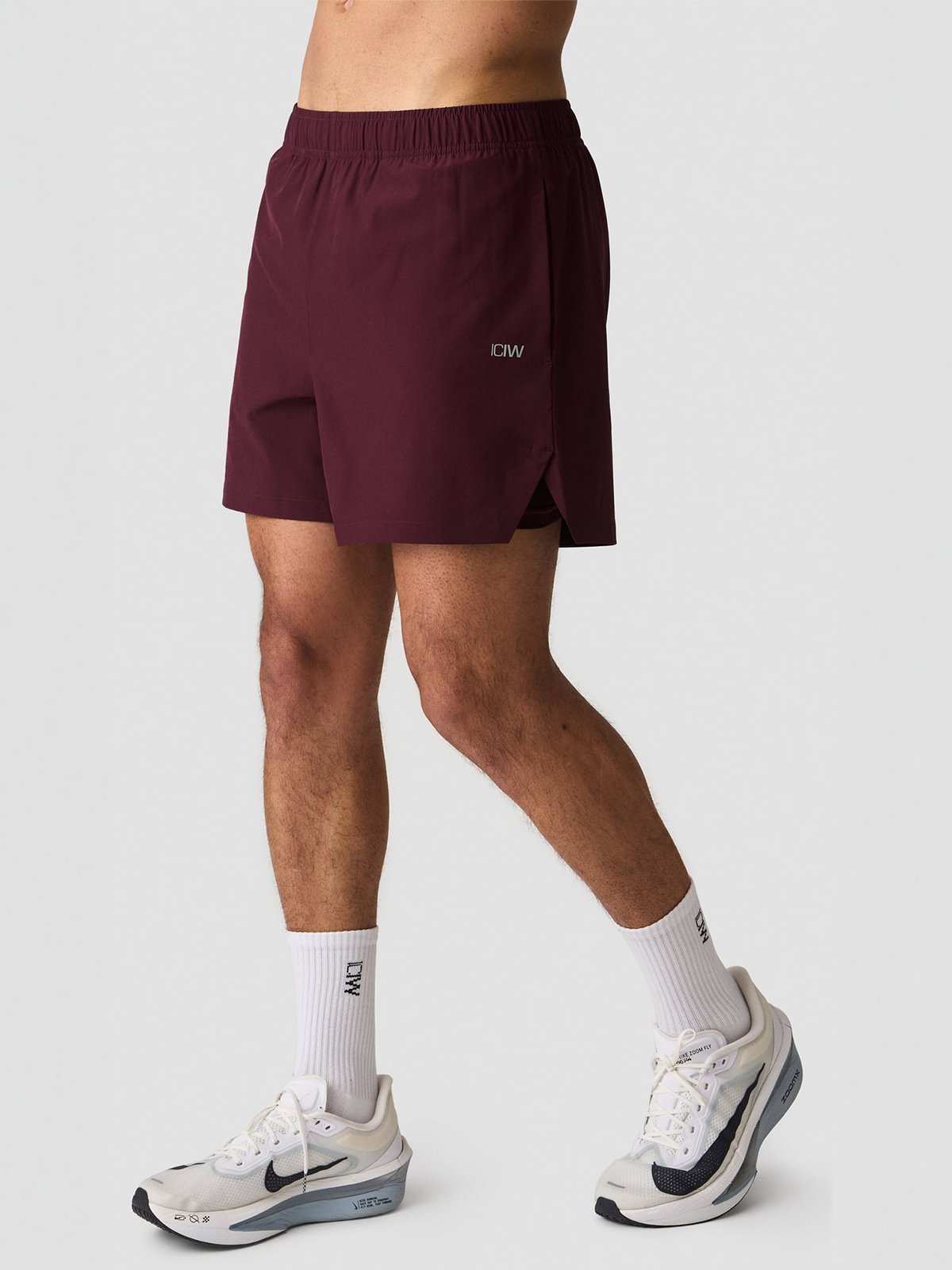 ICIW Essential Cardio 2-in1 5" Shorts Maroon Red