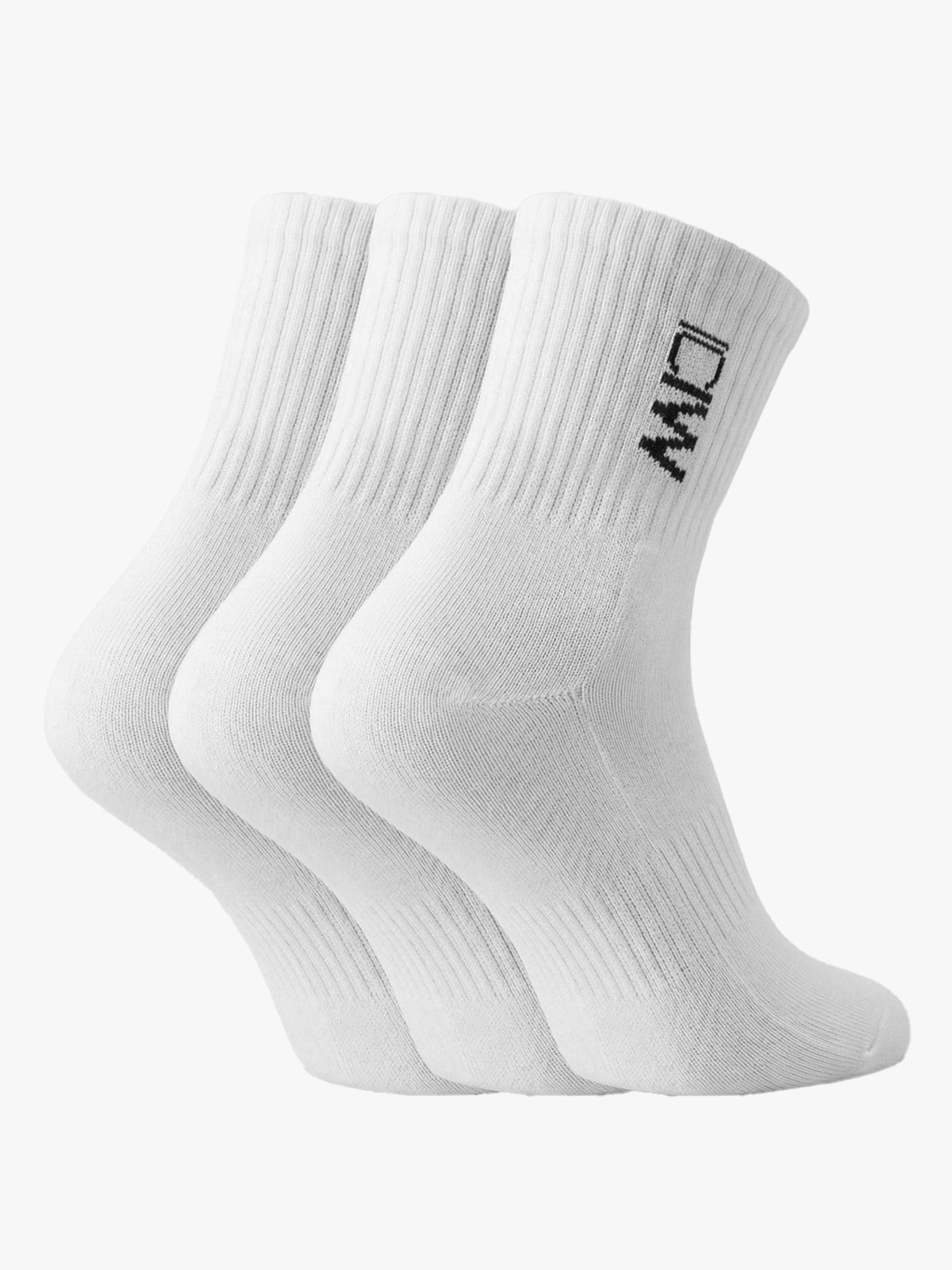 ICIW Training Mid Sock 3-Pack White