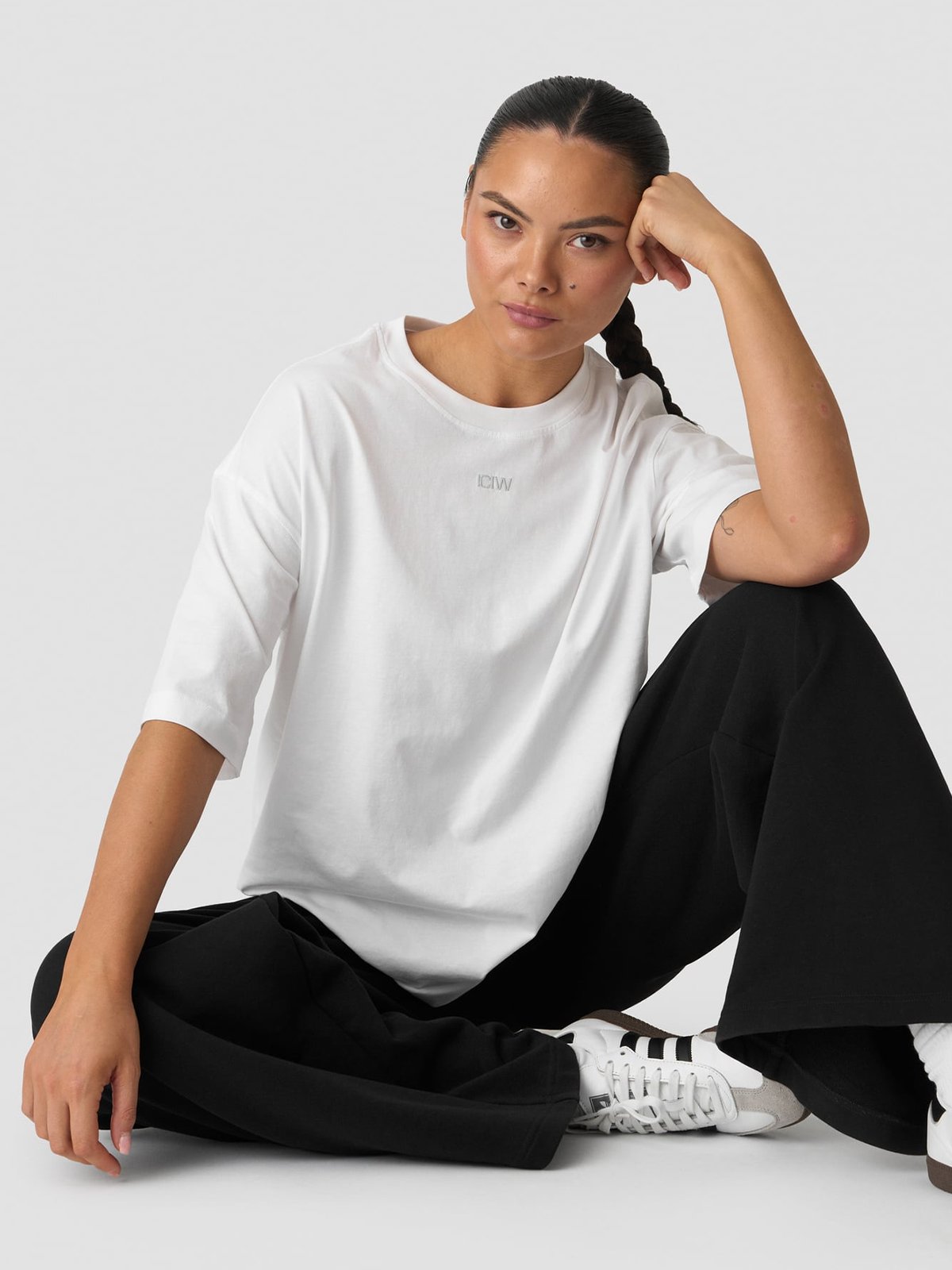 ICIW Everyday Oversized Tee White Snow