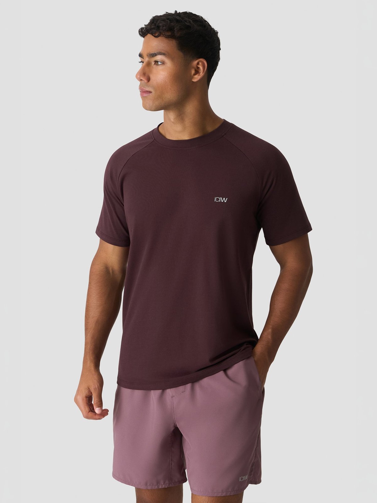 ICIW Workout Raglan Tee Espresso