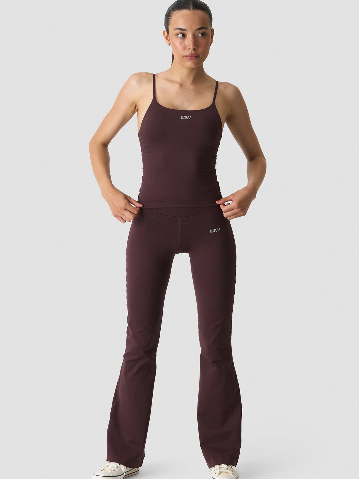 ICIW Smooth Seamless Flared Tights Espresso