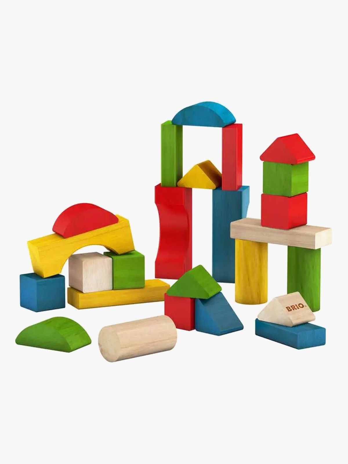 Brio Byggeklosser 25 farg tre Flerfarget