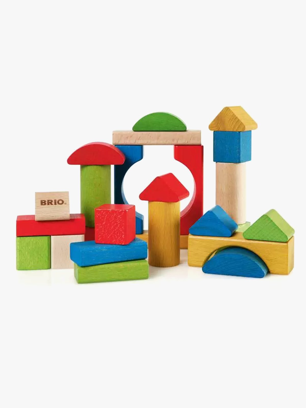 Brio Byggeklosser 25 farg tre Flerfarget