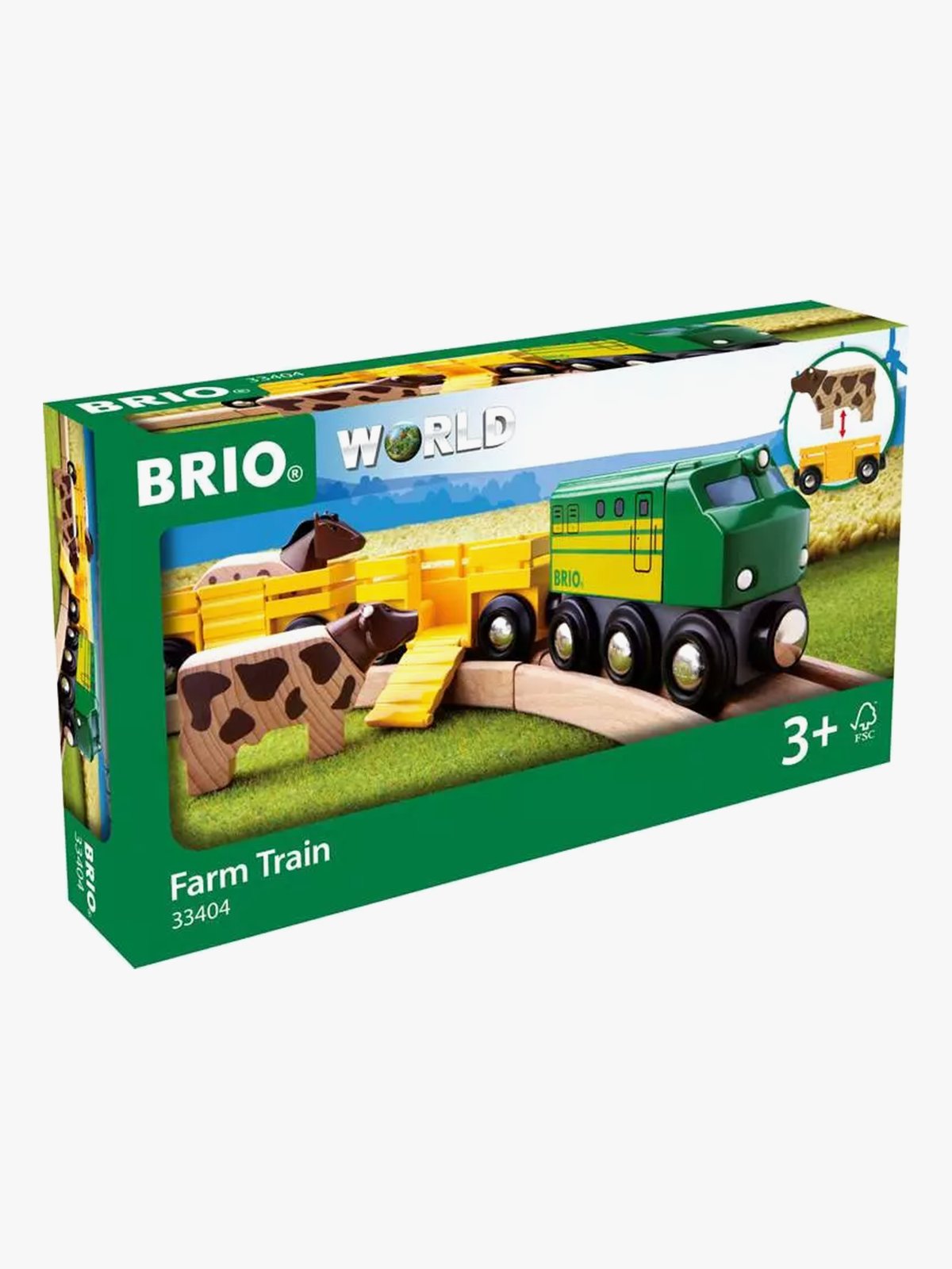 Brio World Lok m/2 vogner m/dyr Flerfarget