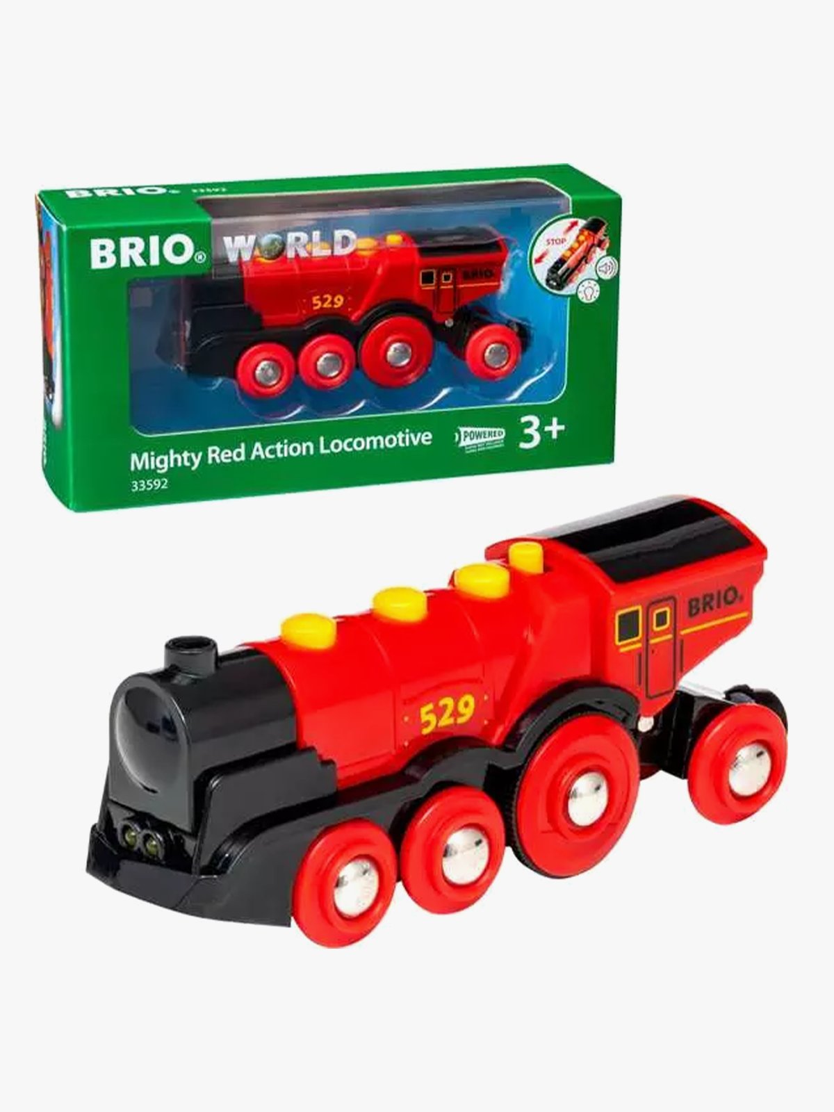 Brio ® Lok B/O stort rødt Flerfarget