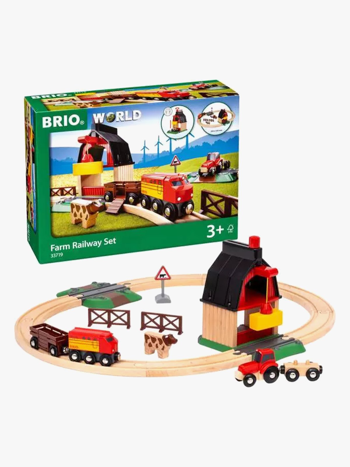 Brio Togbane Bondegård 20 deler Flerfarget