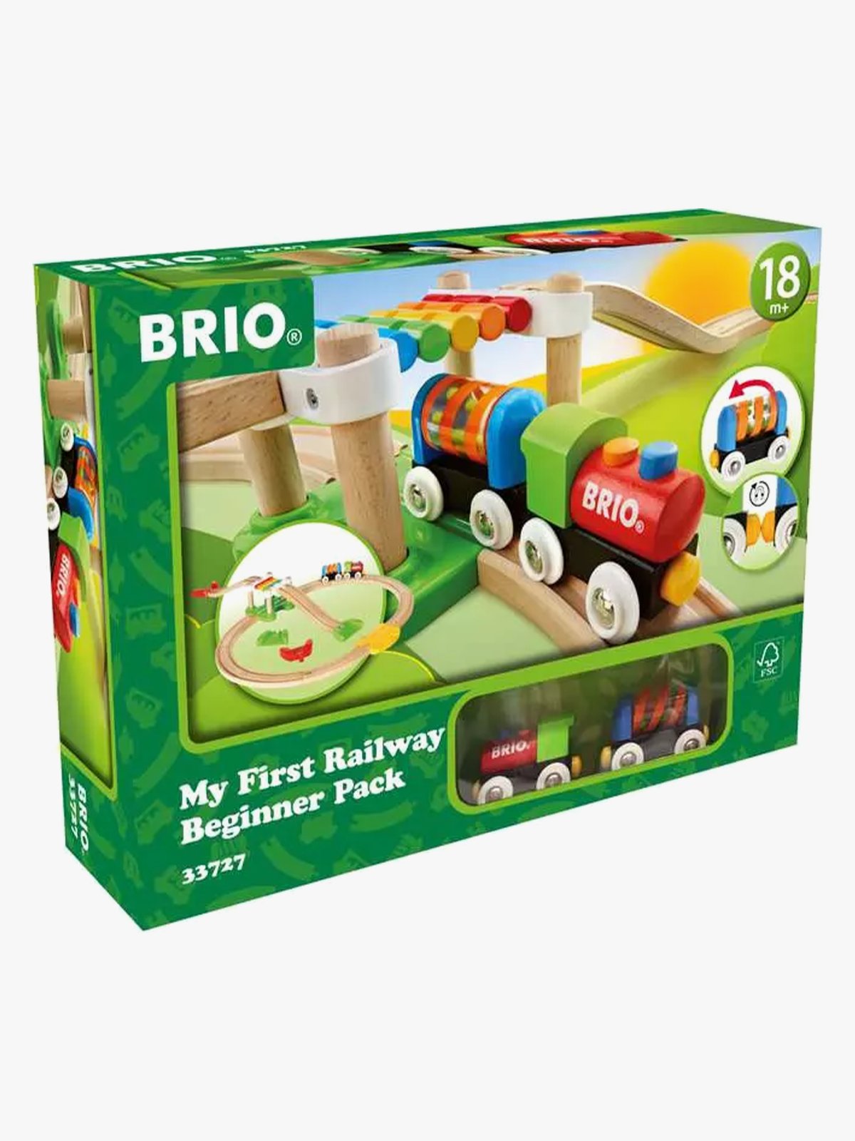 Brio Min første togbane, 18 deler Flerfarget