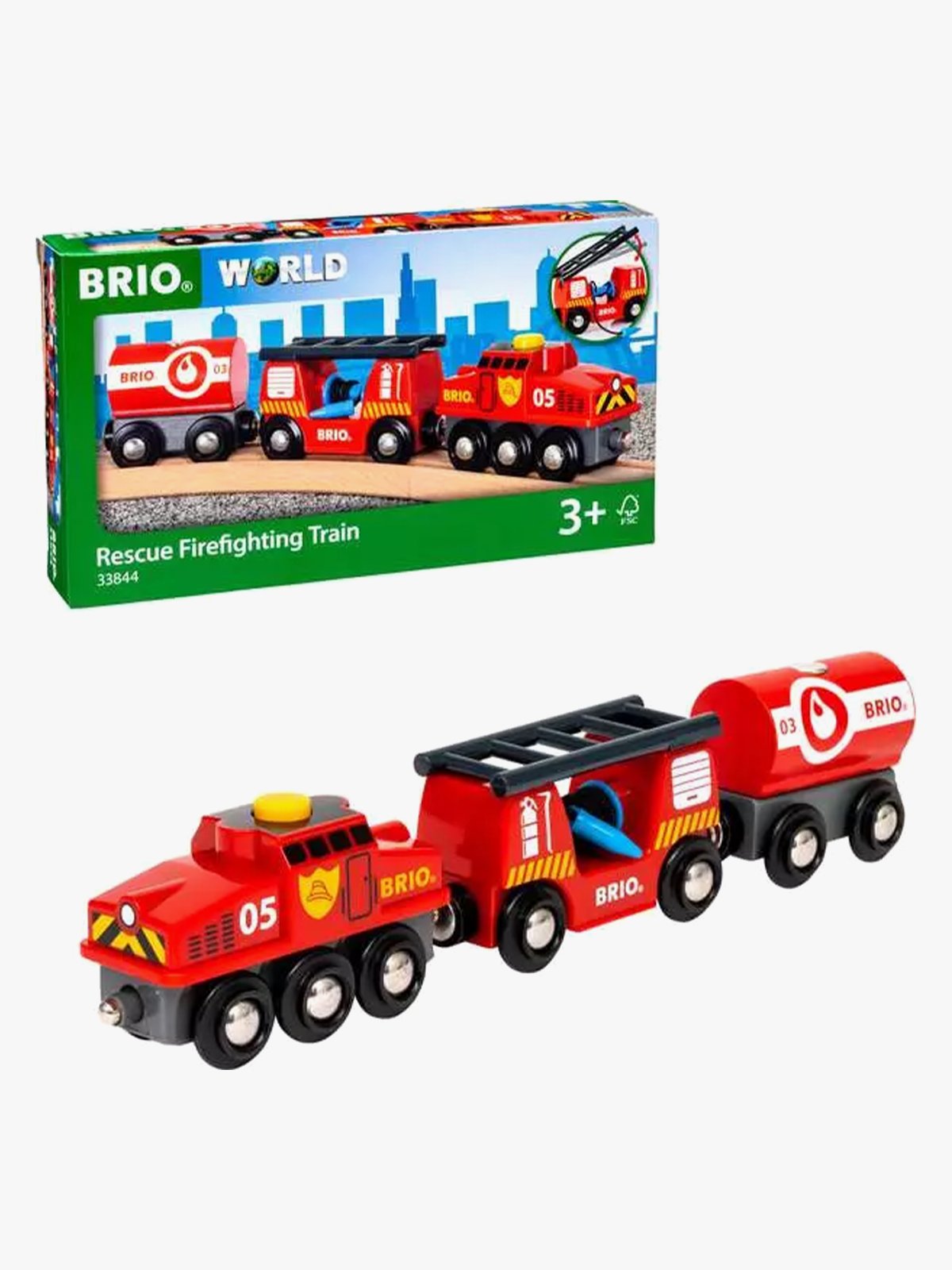 Brio World Brann/redningstog Flerfarget
