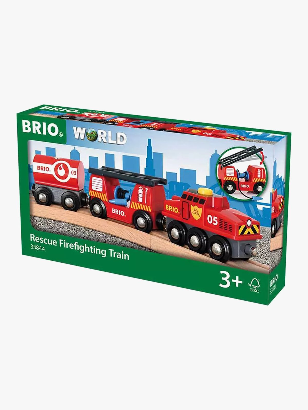 Brio World Brann/redningstog Flerfarget