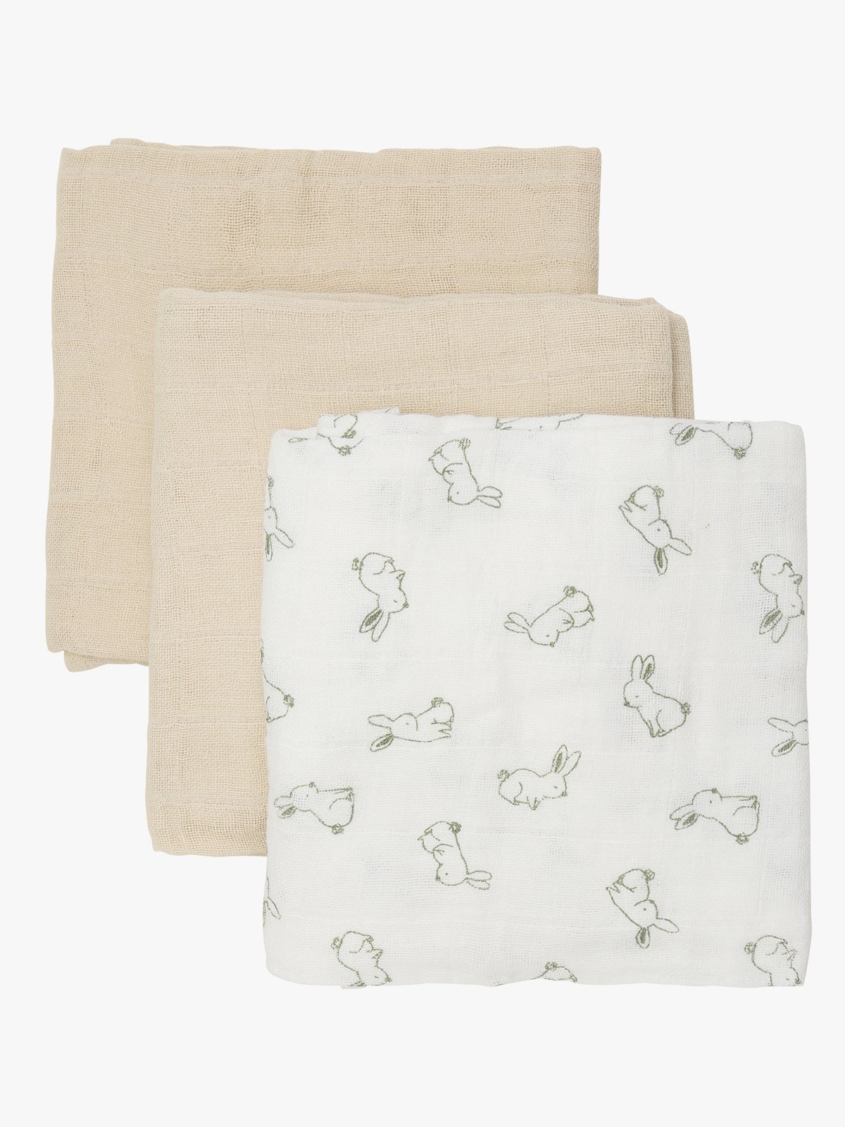 Pippi Cloth Muslin (3-pack) Beige