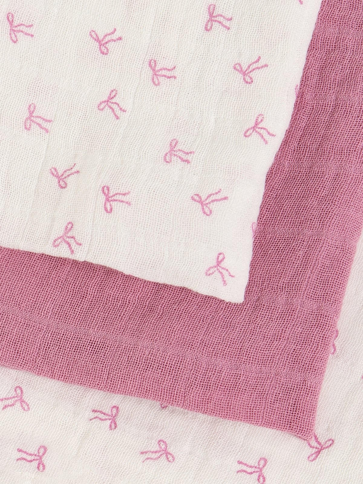 Pippi Cloth Muslin (3-pack) Rosa