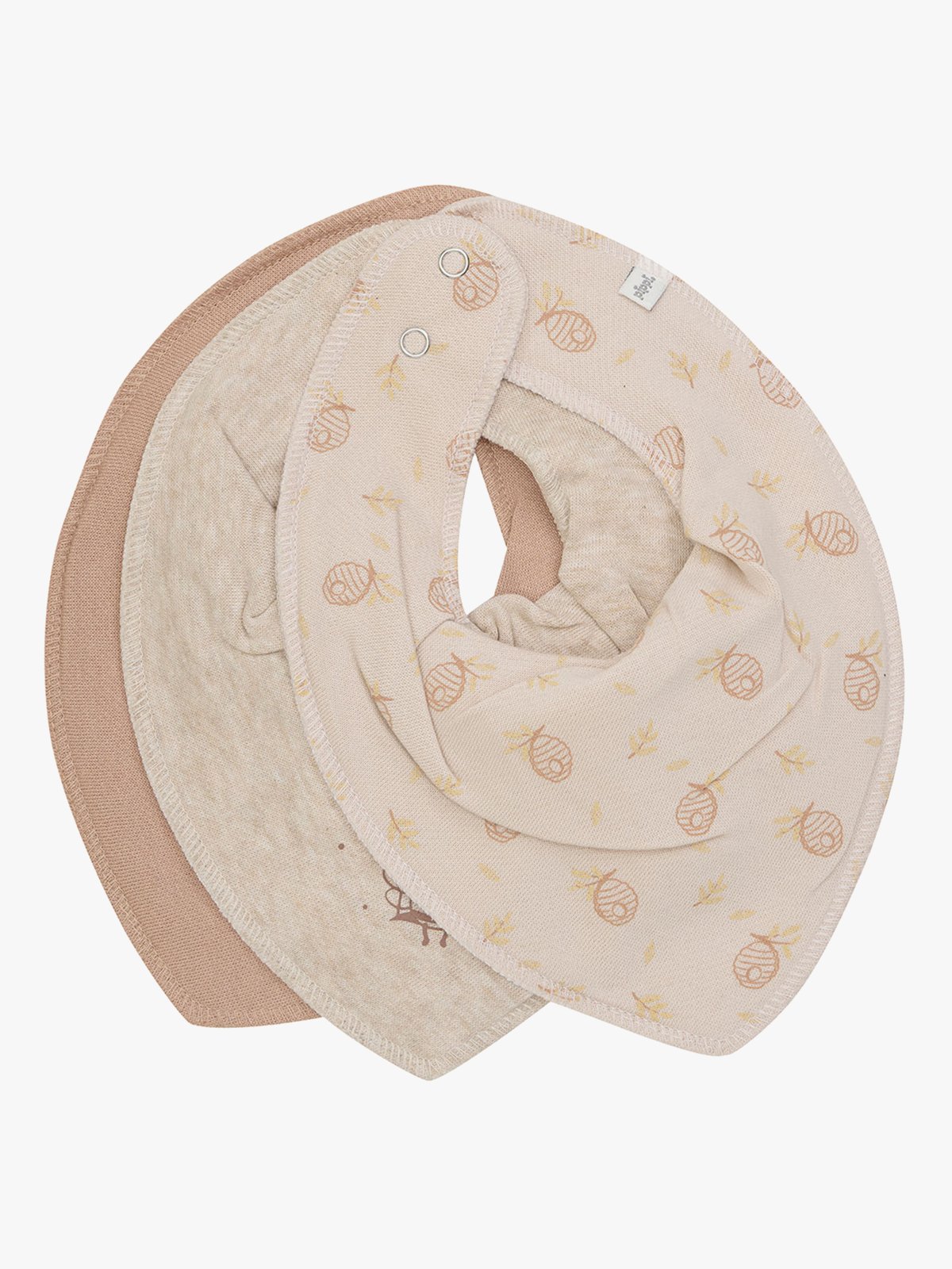 Pippi Bandana Bib Uni AOP (3-pack) Rainy Day