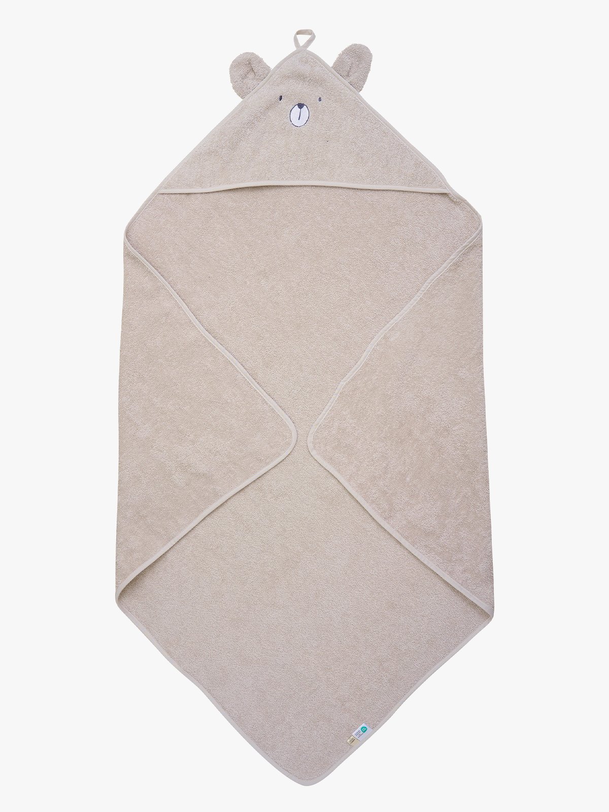 Pippi Hooded baby towel Beige