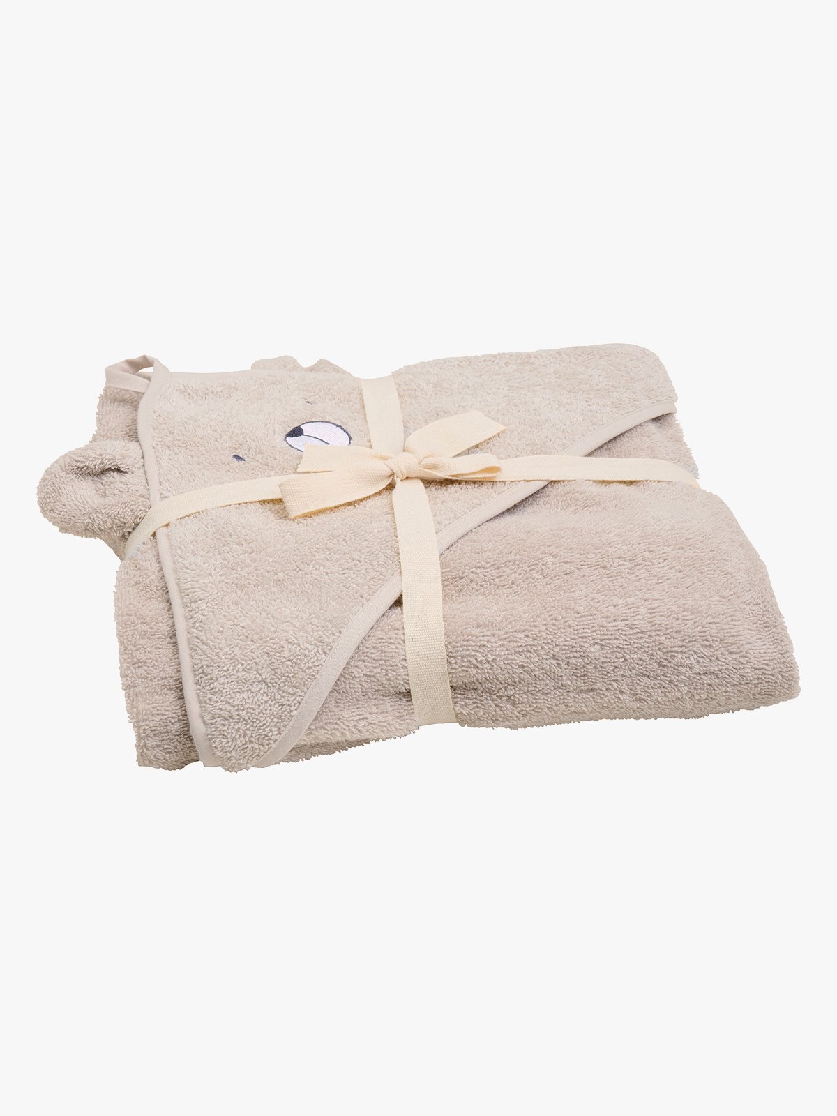 Pippi Hooded baby towel Beige