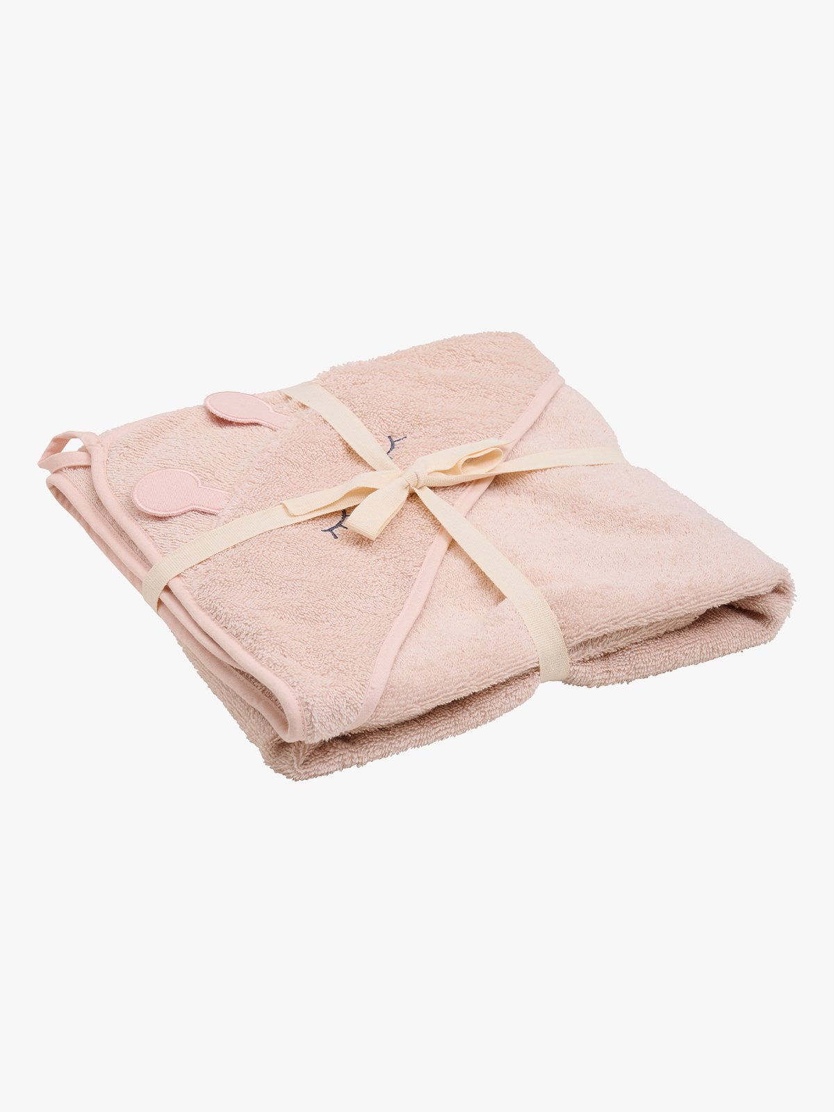 Pippi Hooded baby towel Rosa