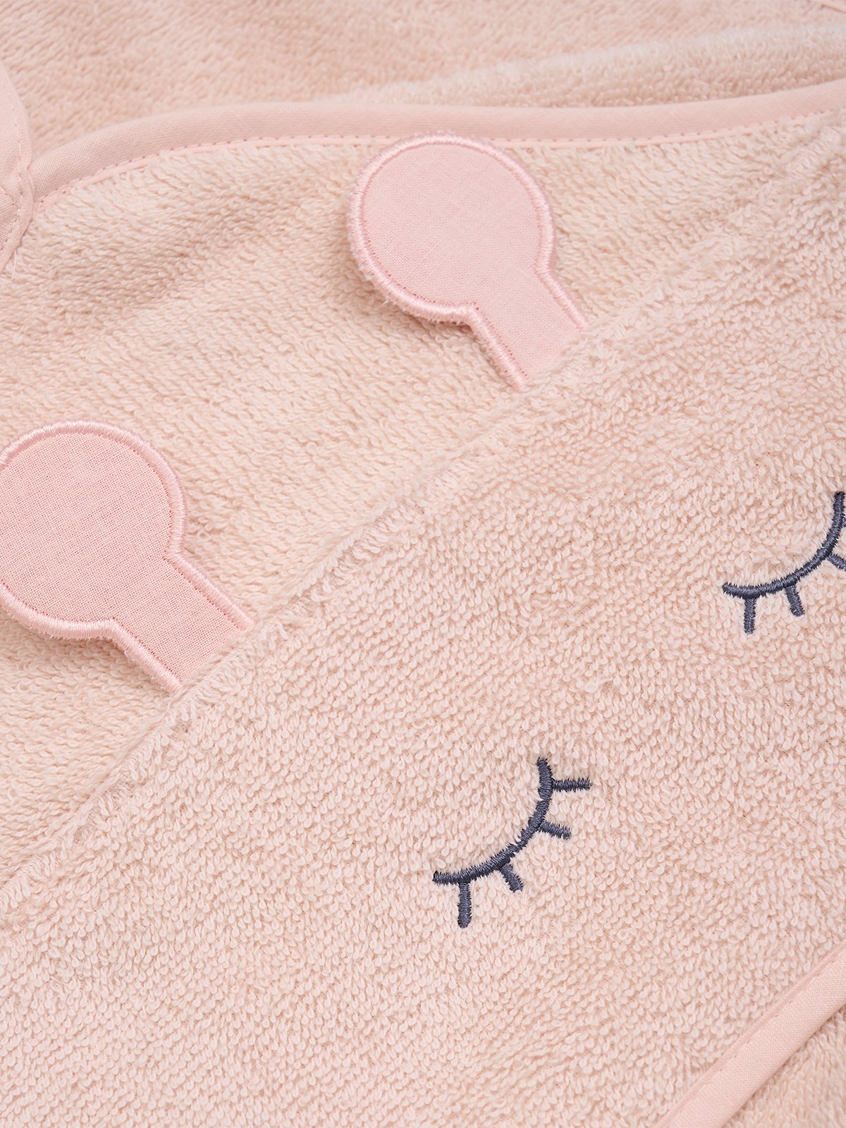 Pippi Hooded baby towel Rosa