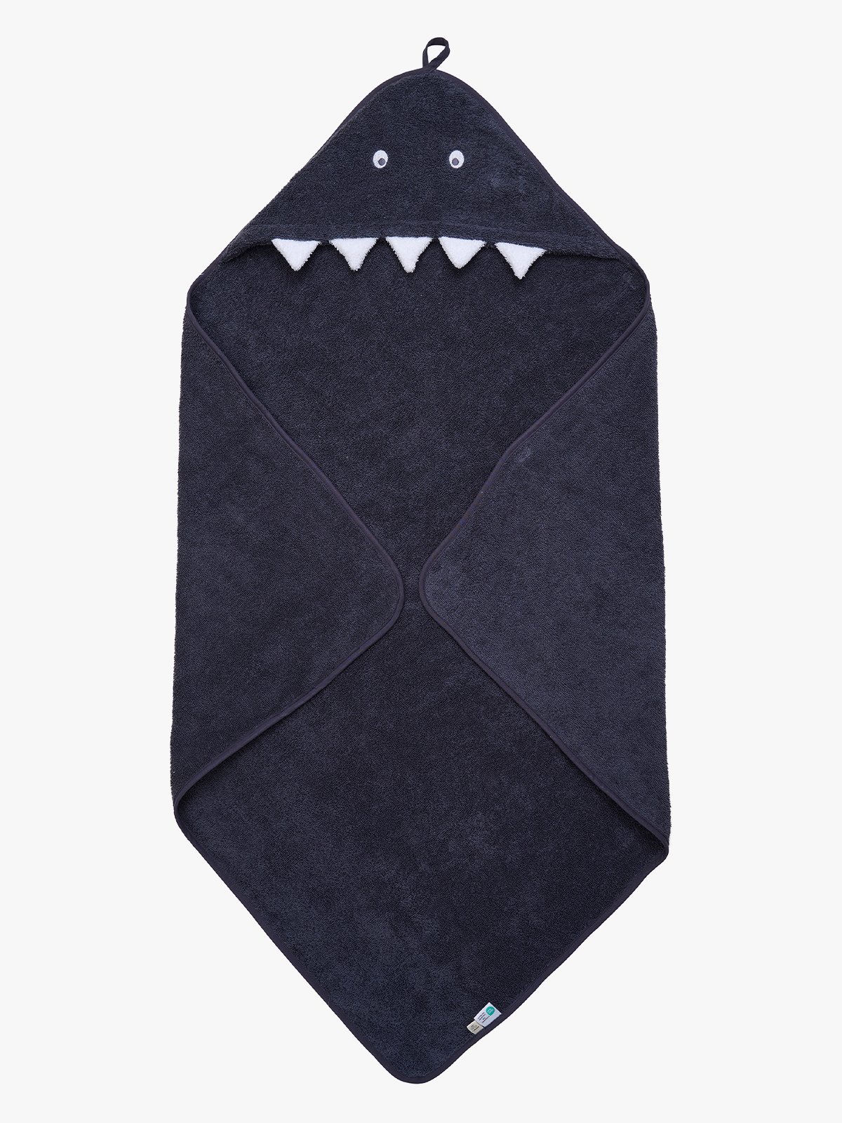 Pippi Hooded baby towel Grå