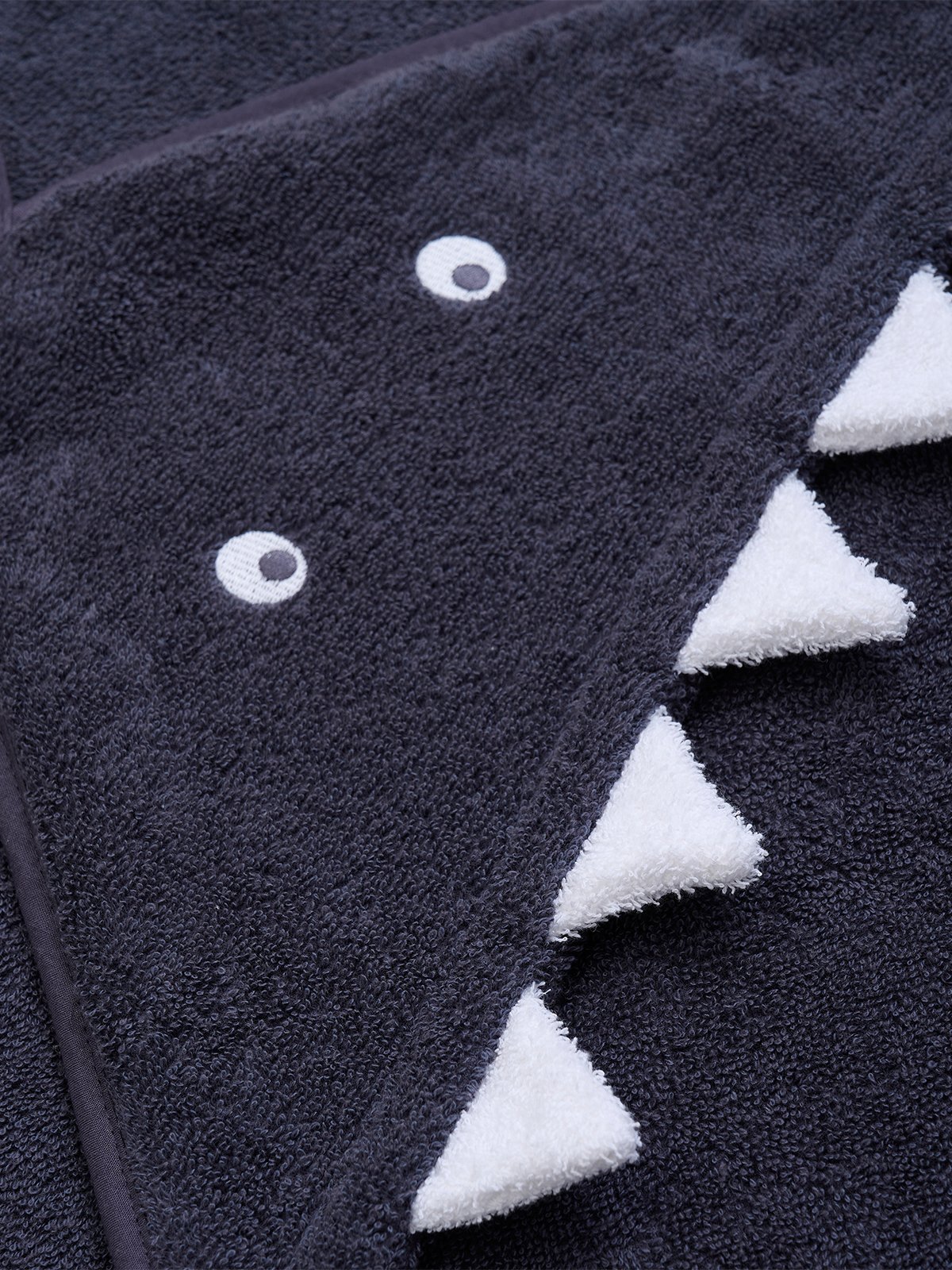 Pippi Hooded baby towel Grå