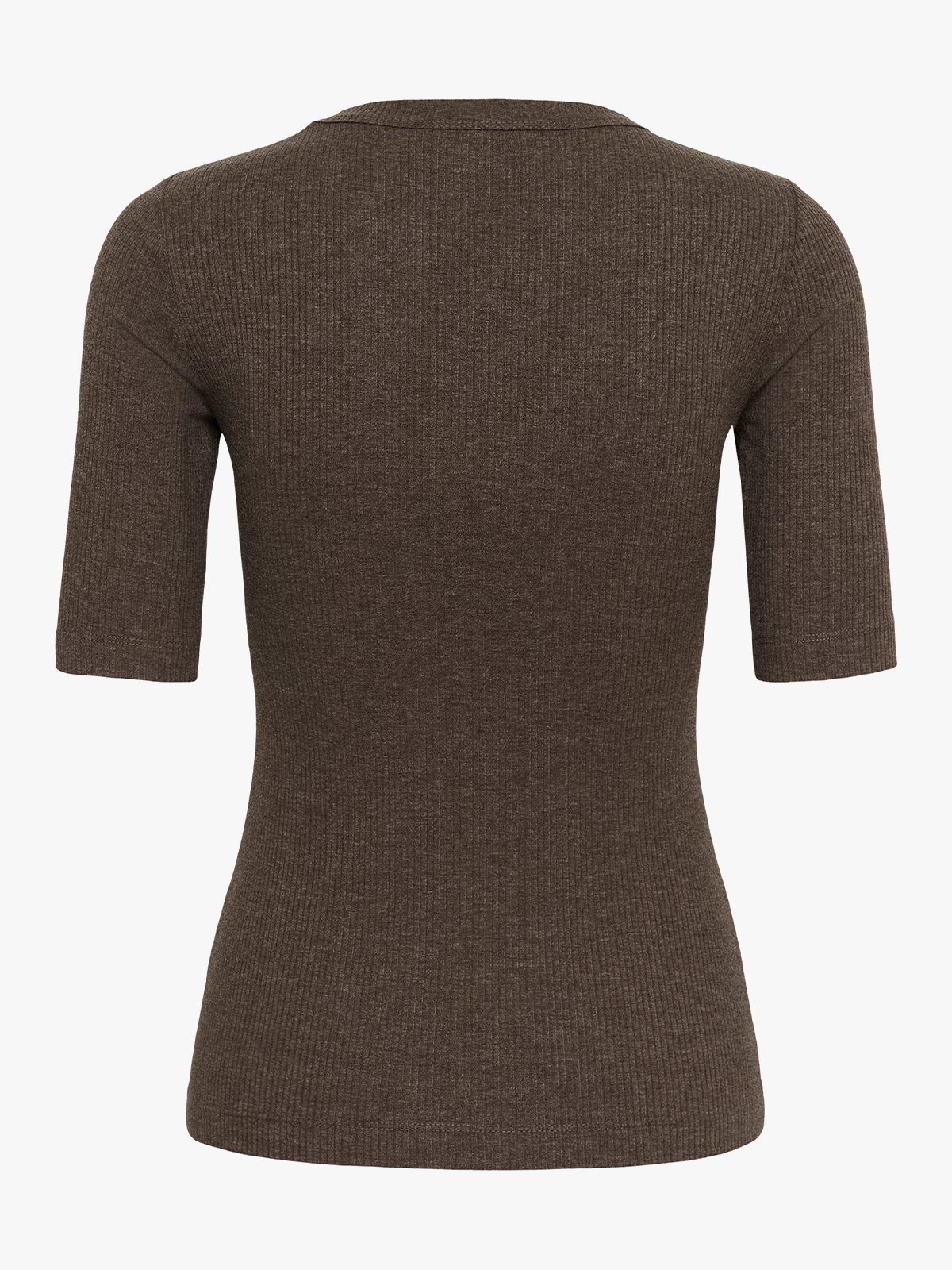 InWear Dagna Melange T-Shirt Chocolate Brown Melange