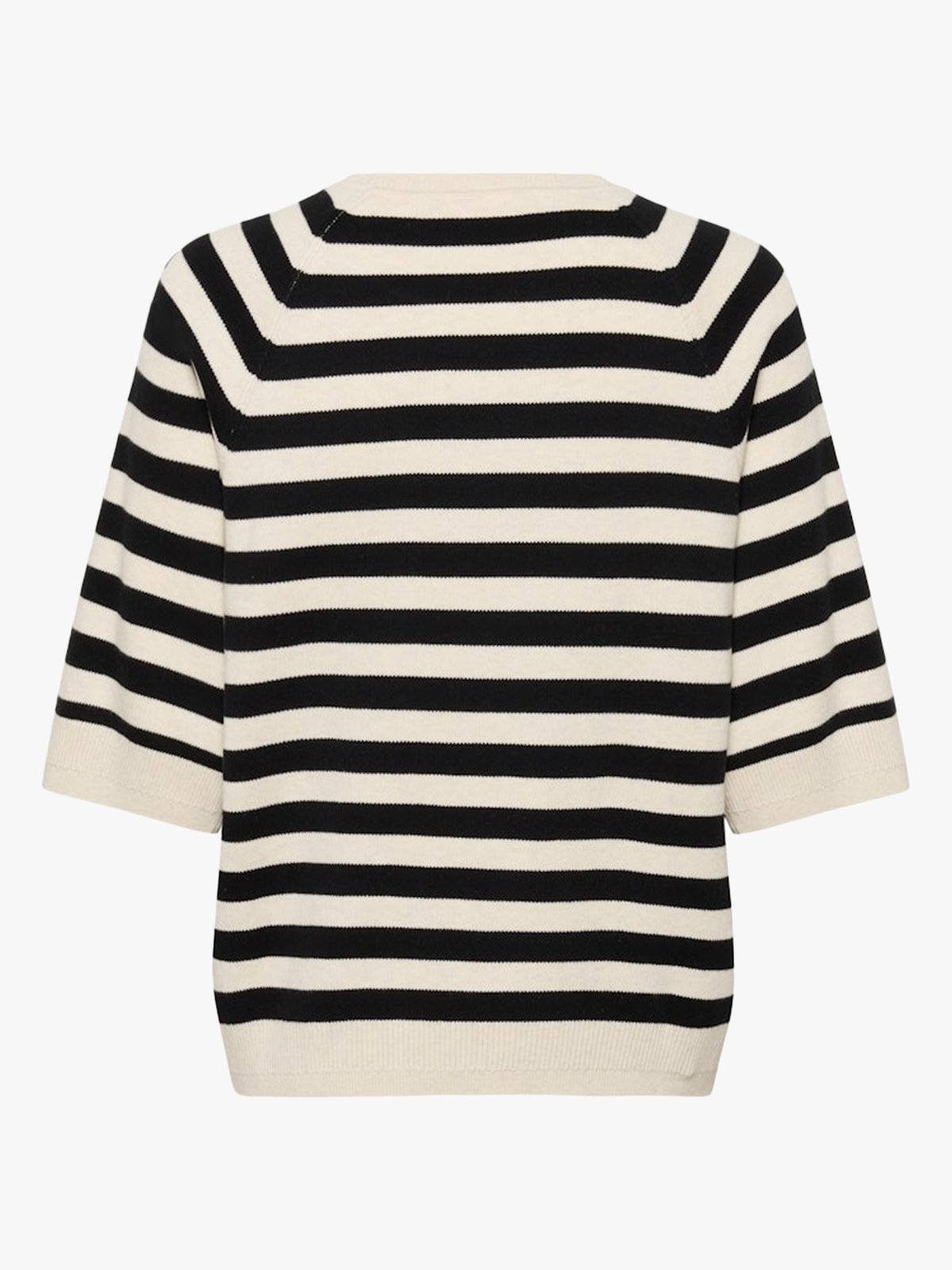 InWear Madie Tee Black / Whisper White Stripe