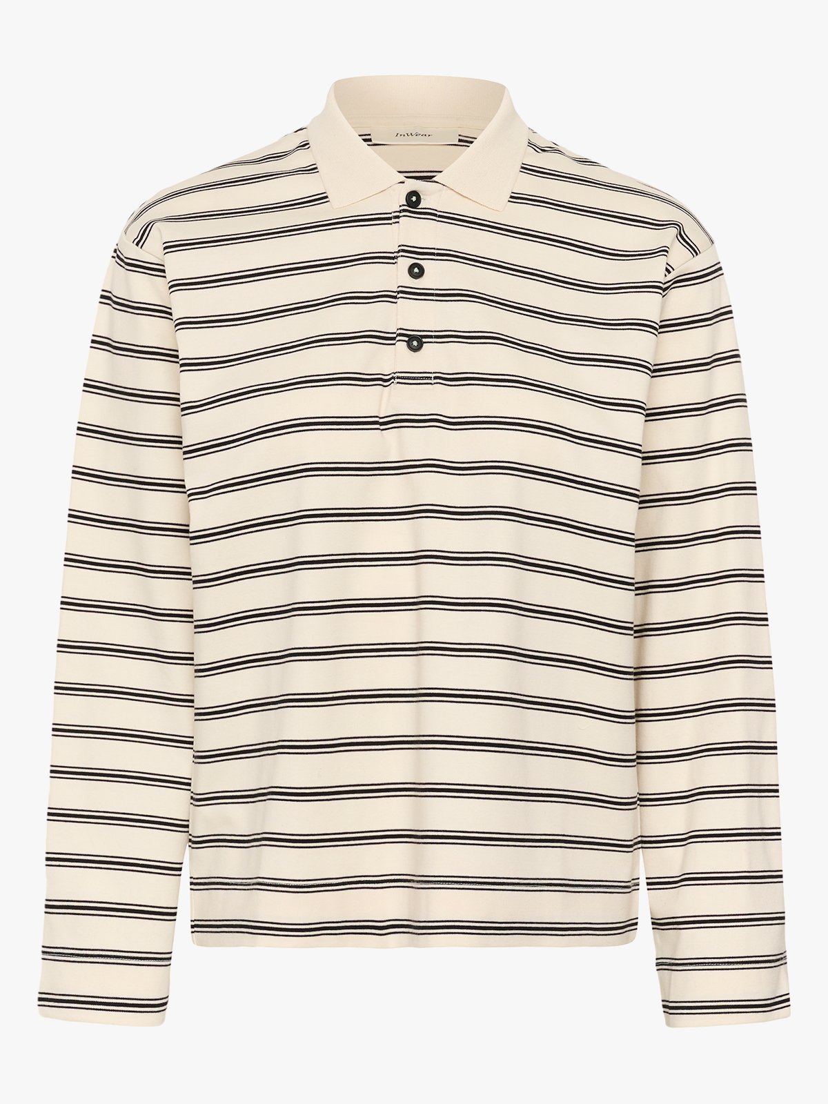 InWear Fikkia Polo T-shirt Vanilla Triple Stripe