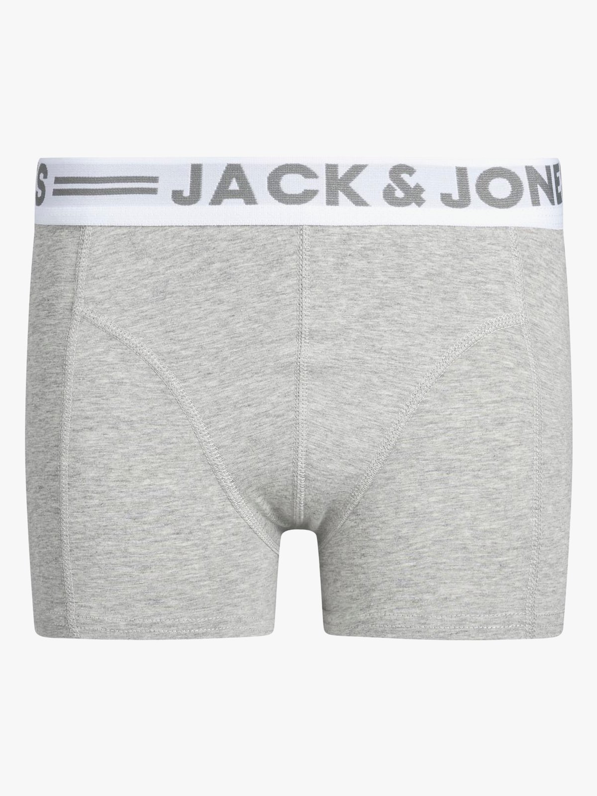 Jack and Jones Junior Sense Trunks 3-Pack Junior Light Grey Melange / Black / White