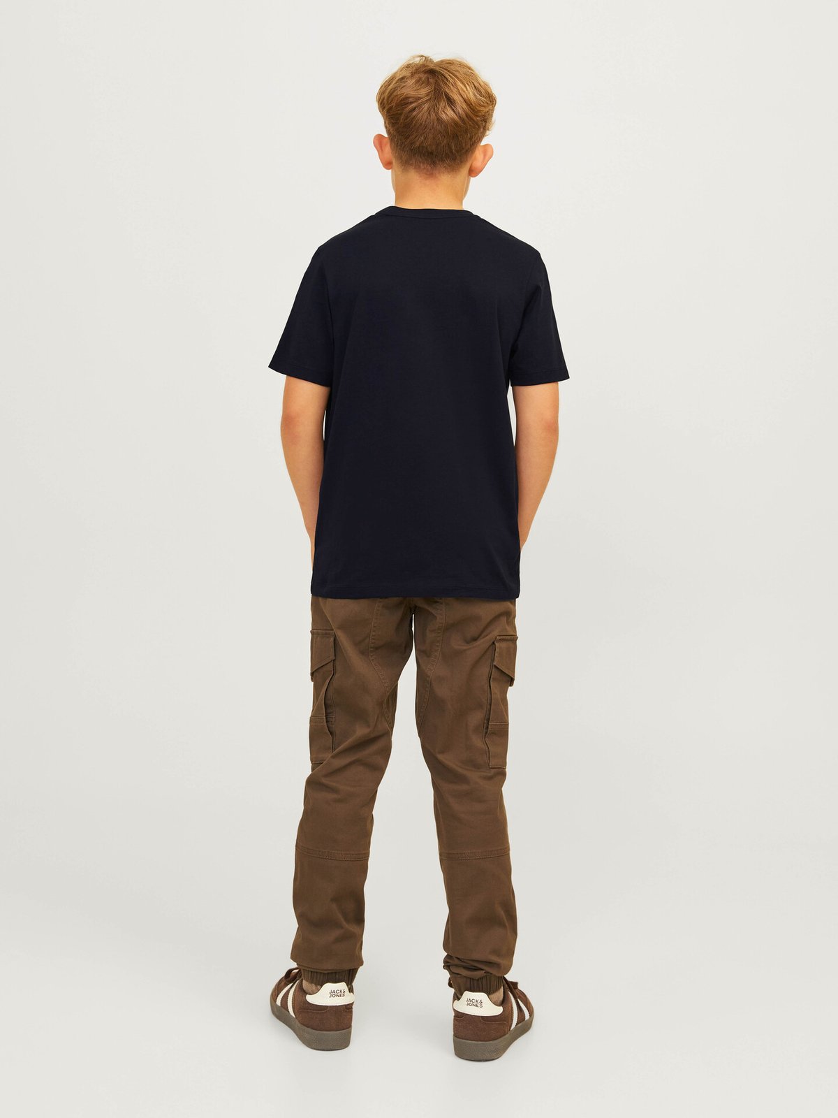 Jack and Jones Junior Corp Logo Tee O-Neck Jnr Black