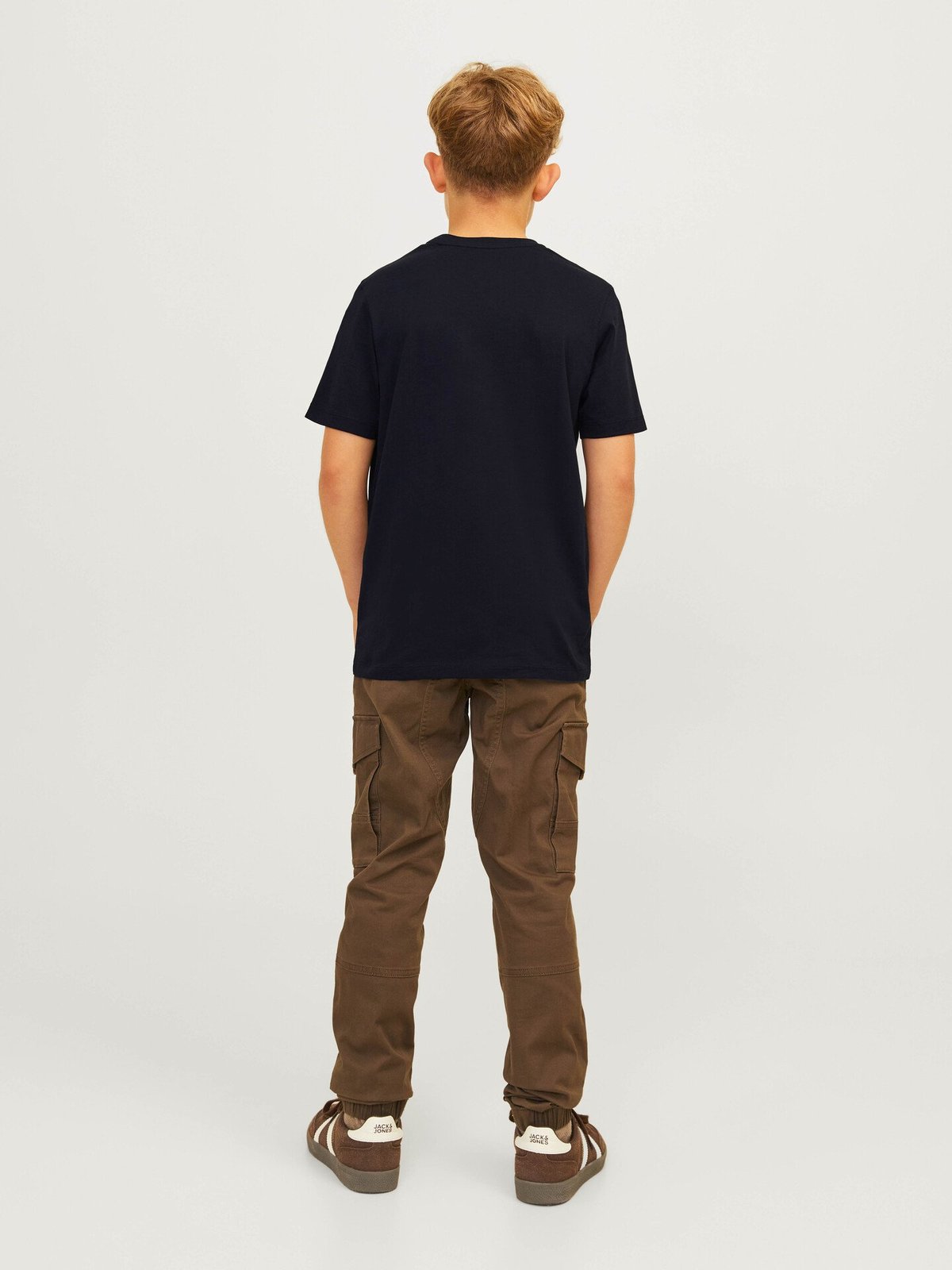 Jack and Jones Junior Corp Logo Tee O-Neck Jnr Black