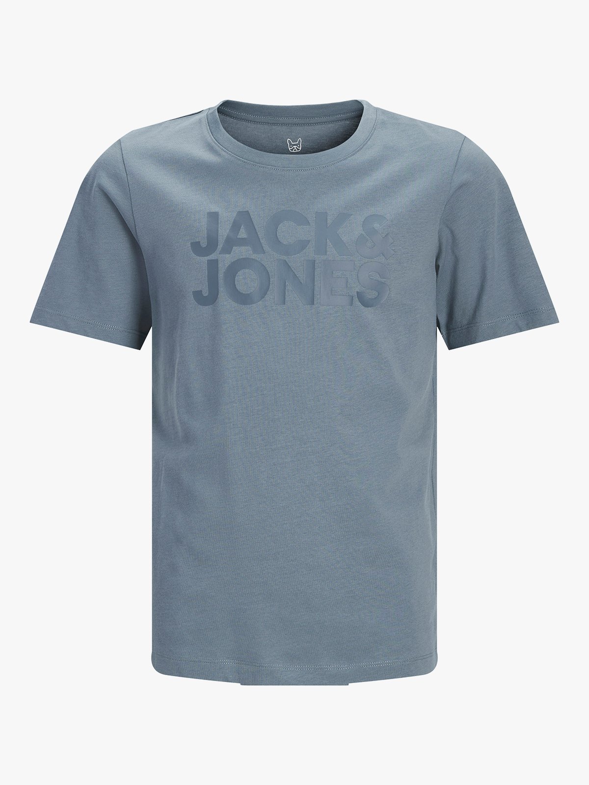 Jack and Jones Junior Corp Logo Tee O-Neck Jnr Blue Mirage