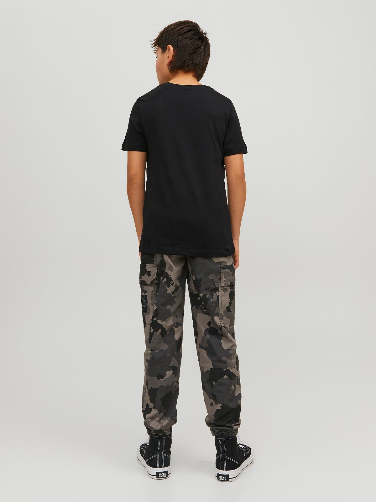 Jack and Jones Junior Organic Basic Tee O-Neck Jnr Black