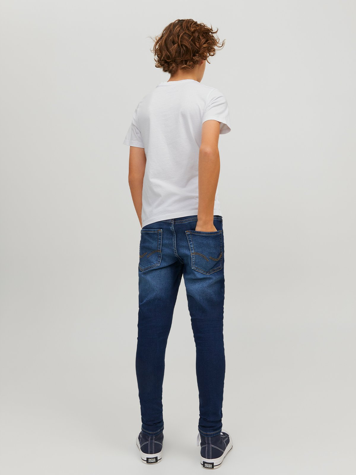 Jack and Jones Junior Organic Basic Tee O-Neck Jnr White