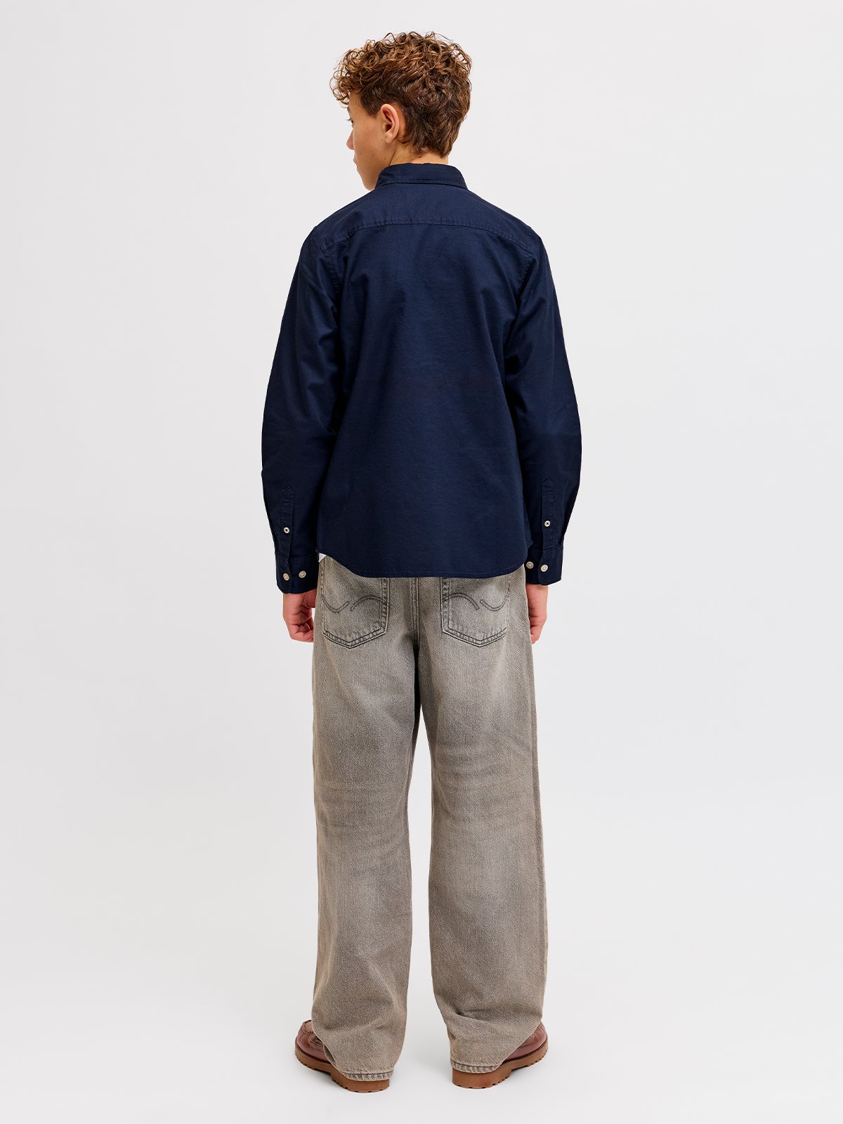 Jack and Jones Junior Junior Oxford Shirt Long Sleeve Navy Blazer