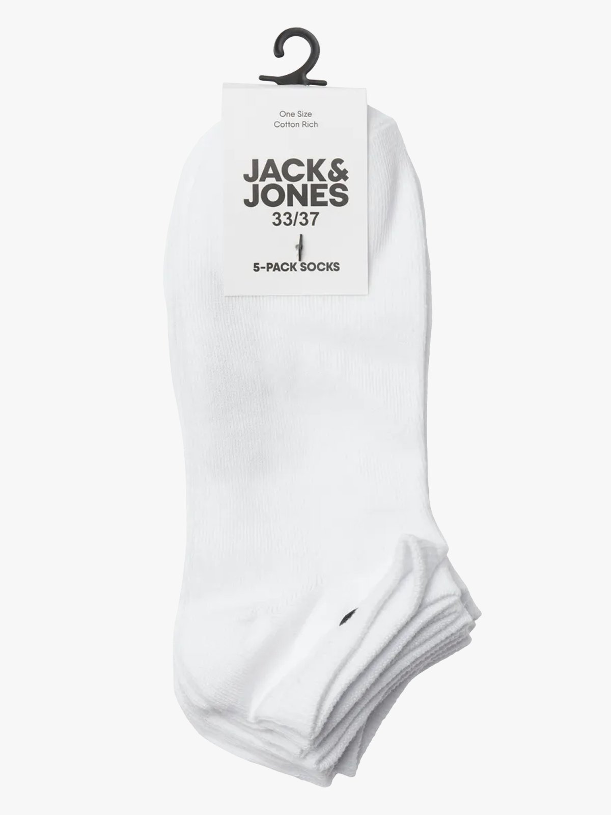 Jack and Jones Junior Dongo Socks 5 Pack Junior White