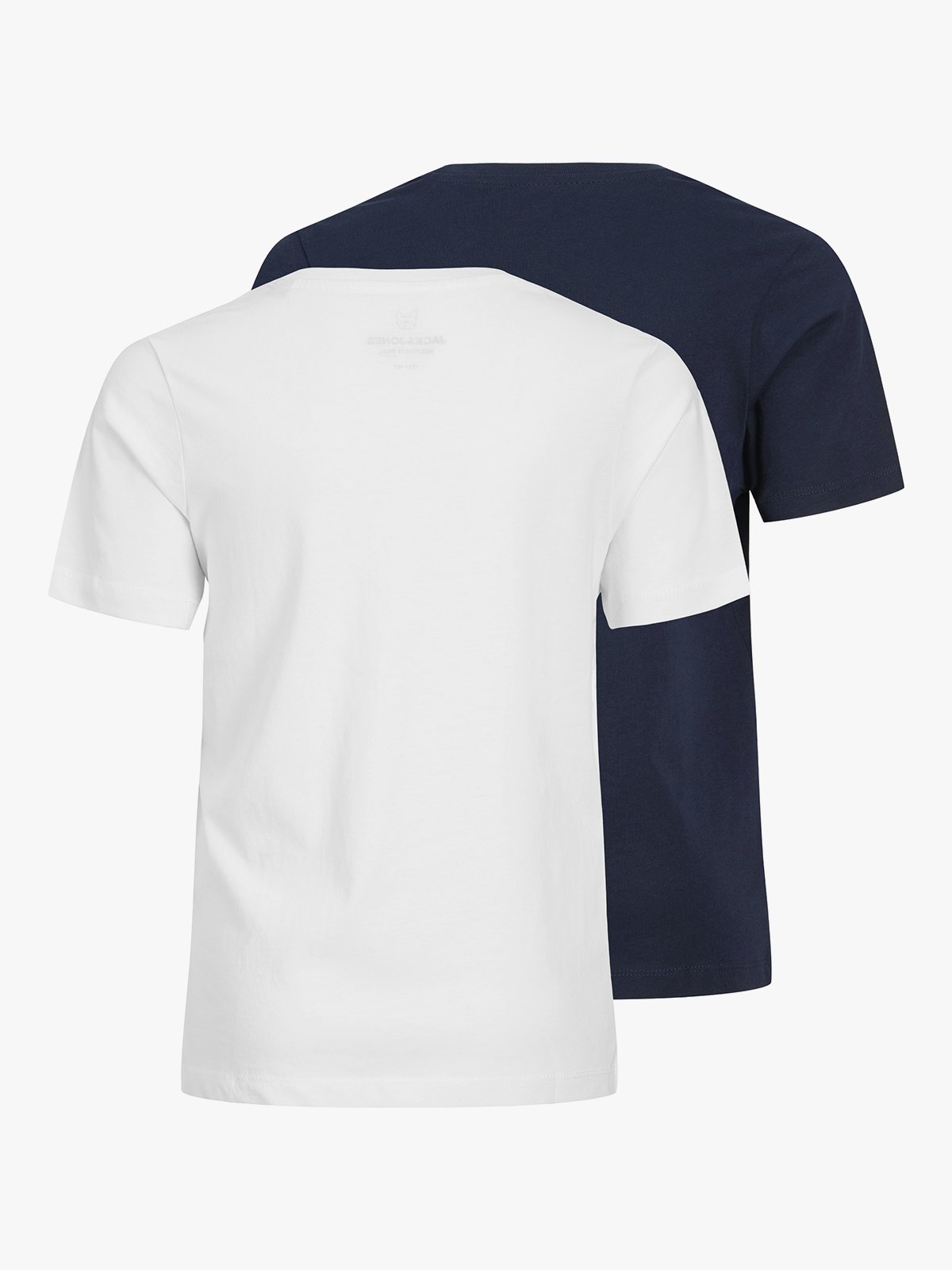 Jack and Jones Junior Corp Logo Tee 2-Pack Navy Blazer