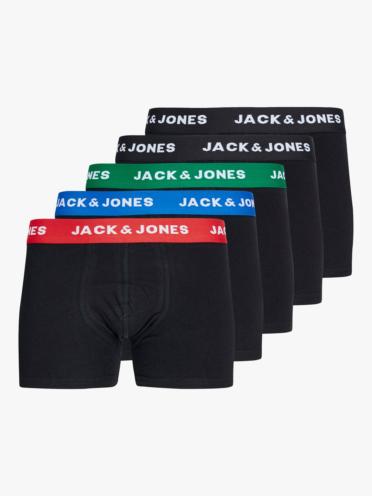 Jack and Jones Junior Huey Trunks 5 Pack Electric Blue Lemonade