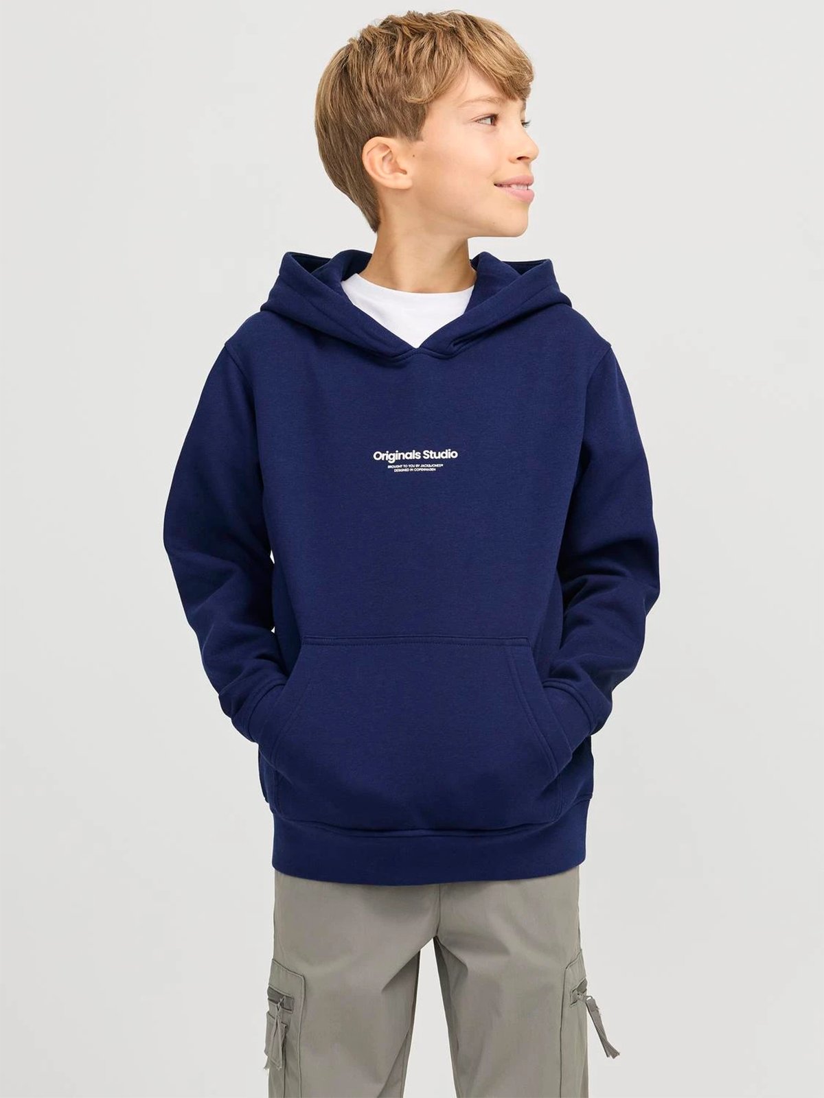 Jack & Jones Junior Vesterbro Sweat Hood Junior Ocean Cavern