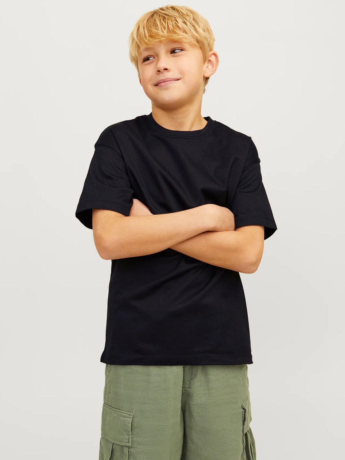 Jack and Jones Junior Urban Edge Tee Short Sleeve O-Neck Junior Black