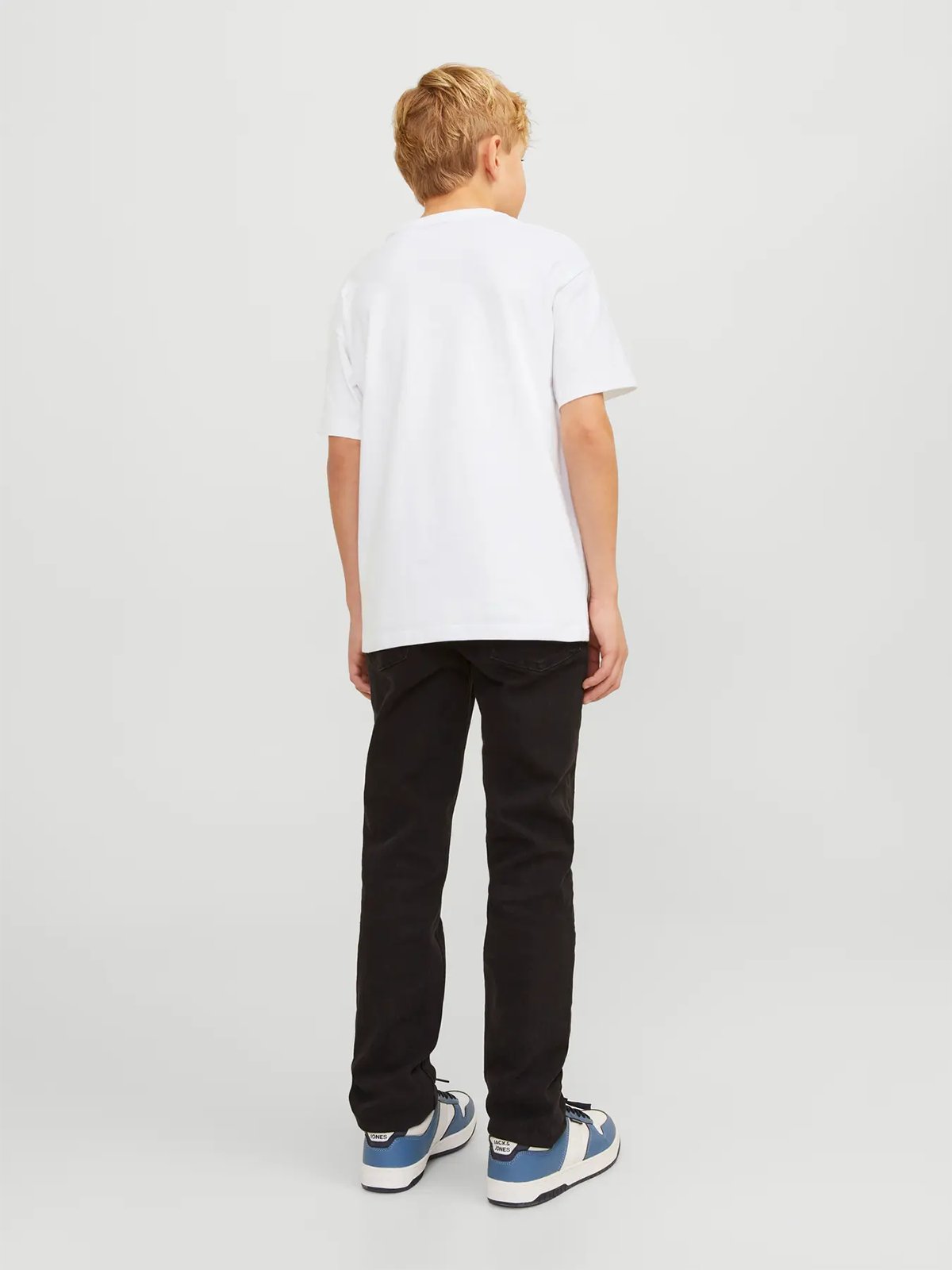 Jack and Jones Junior Junior Caleb Varsity Tee Short Sleeve O-Neck White