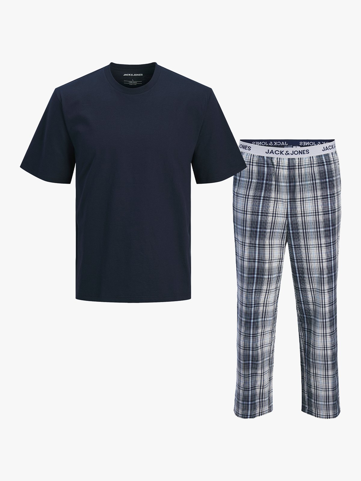 Jack & Jones Junior Luca Short Sleeve Tee And Woven Pants Blå