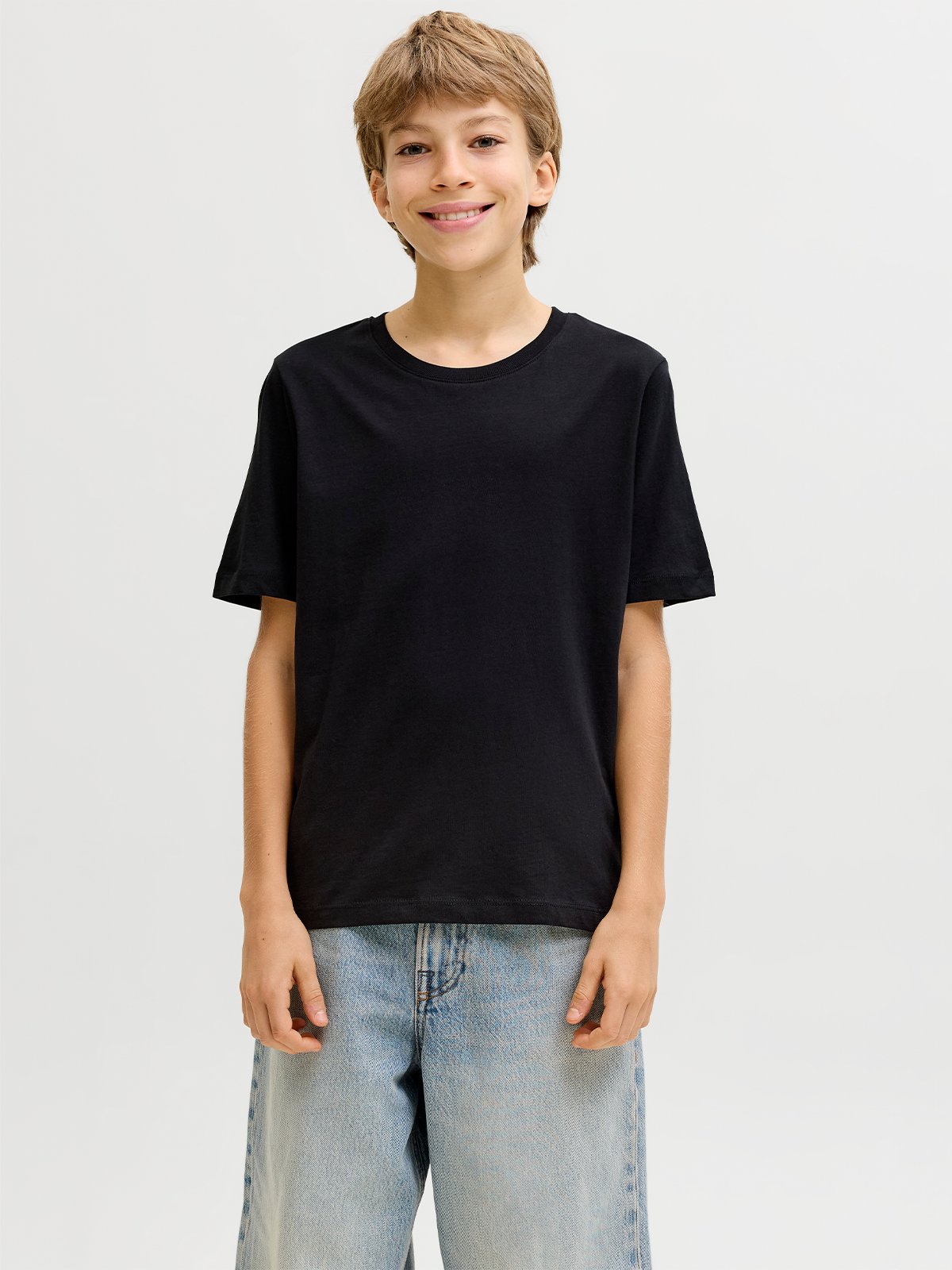 Jack and Jones Junior Organic Basic Tee 3Pk Black