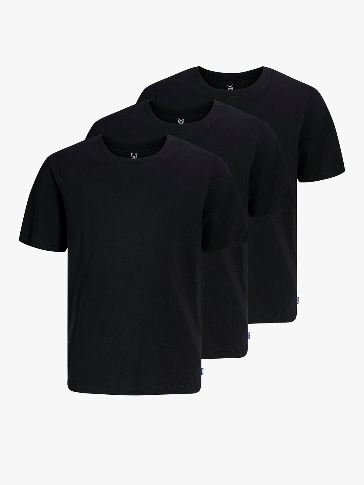 Jack and Jones Junior Organic Basic Tee 3Pk Black