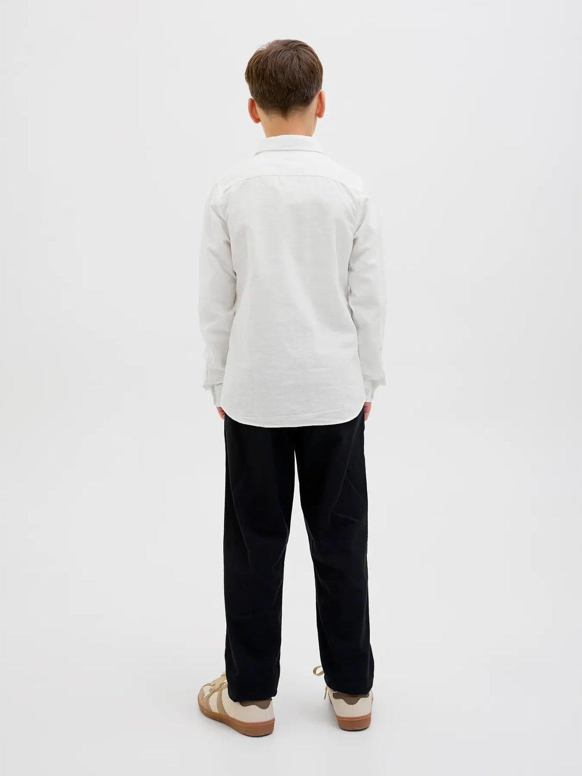 Jack and Jones Junior Breeze Shirt Long Sleeve Junior White