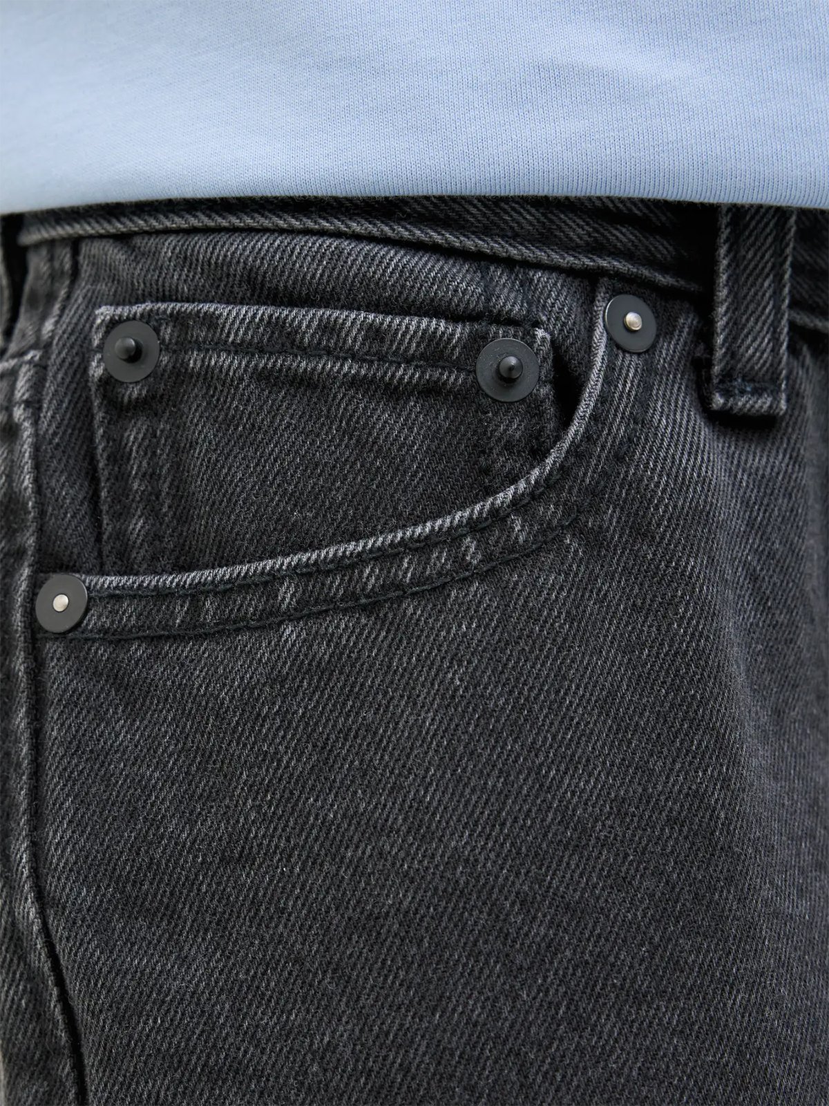 Jack and Jones Junior Tony Original Shorts Jnr Black Denim